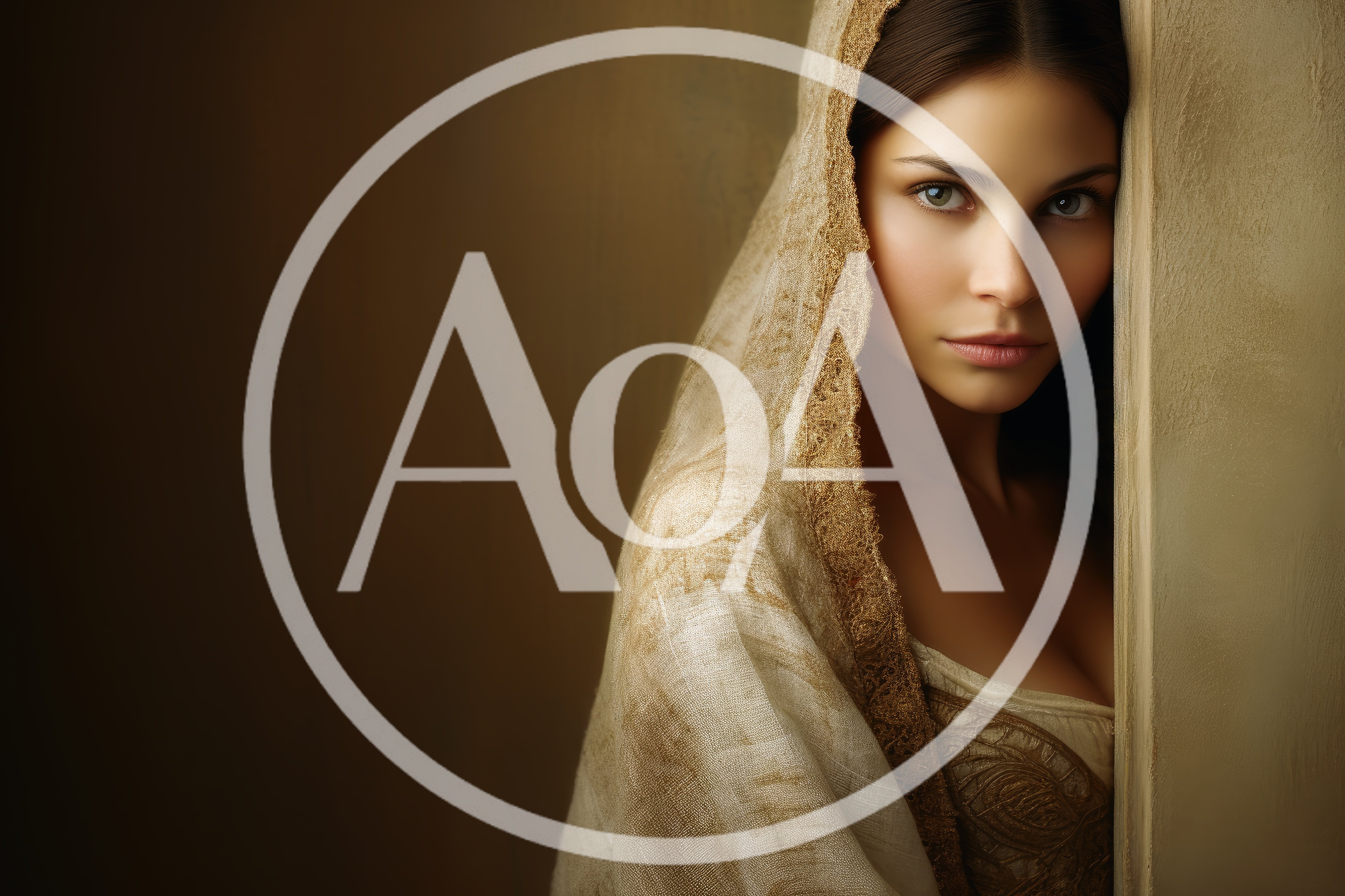 Portrait Of A Beautiful Woman Wearing A Traditional Headscarf