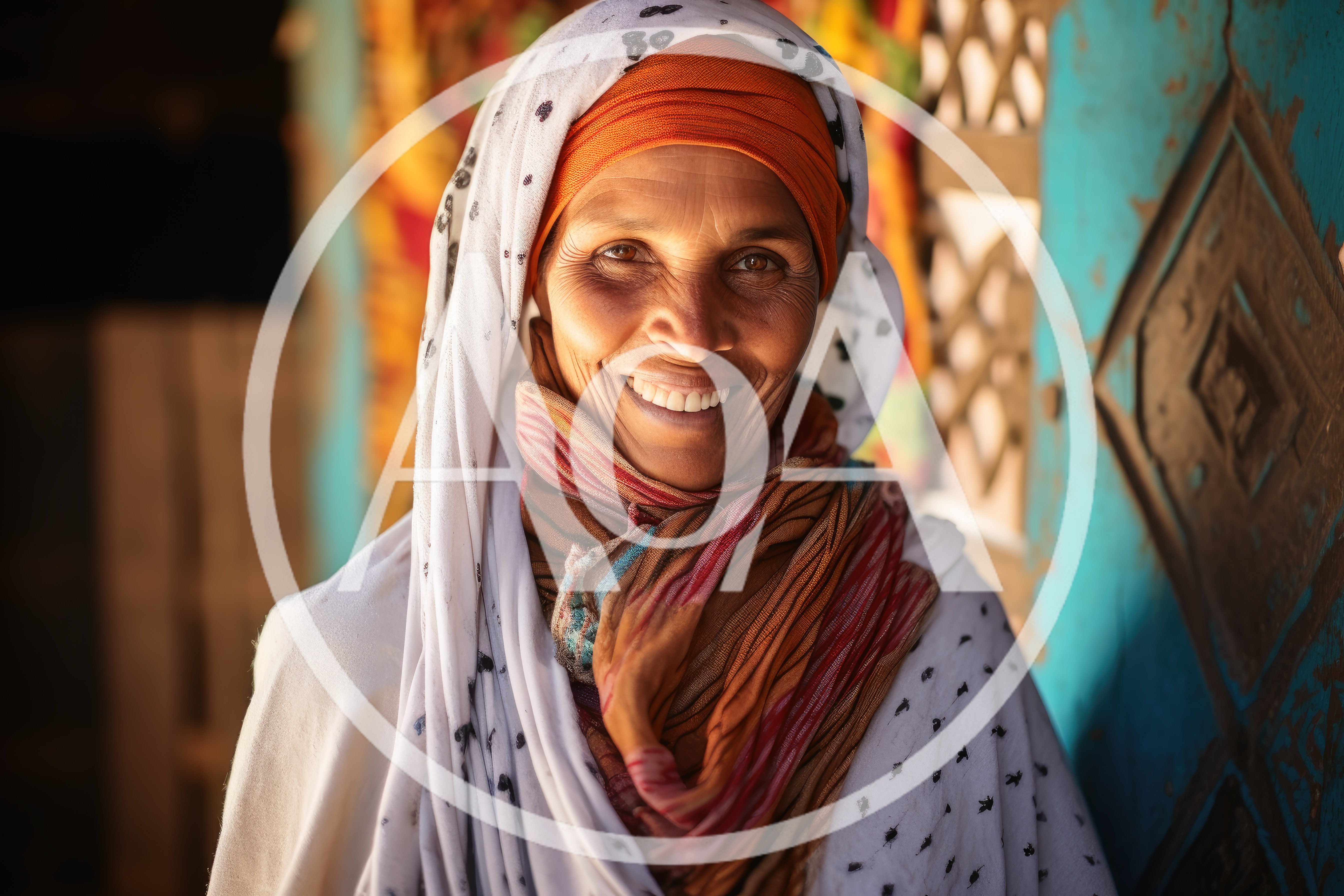 Portrait Of A Smiling Middle Eastern Woman