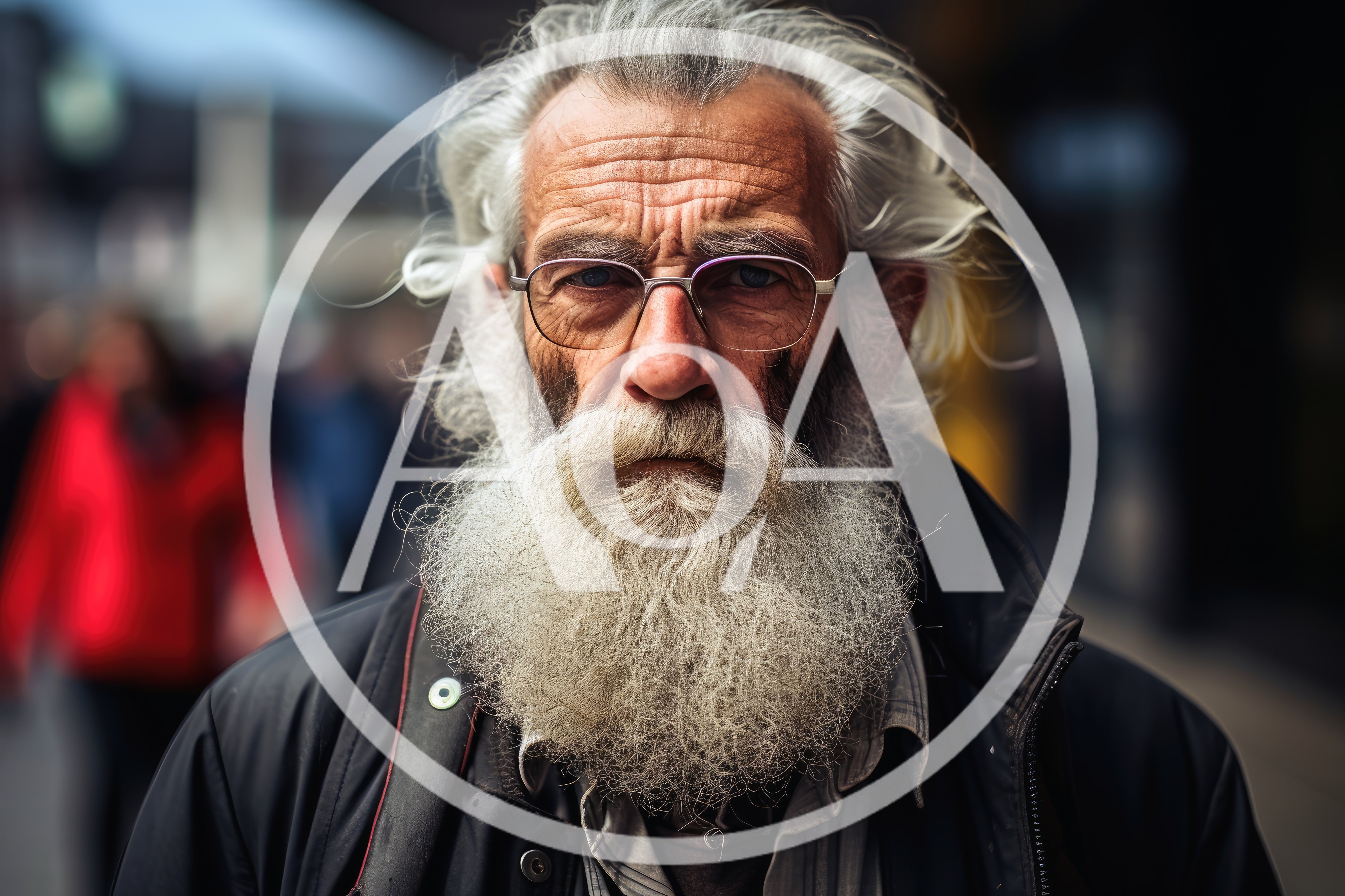 Portrait Of An Elderly Man With A Long Beard