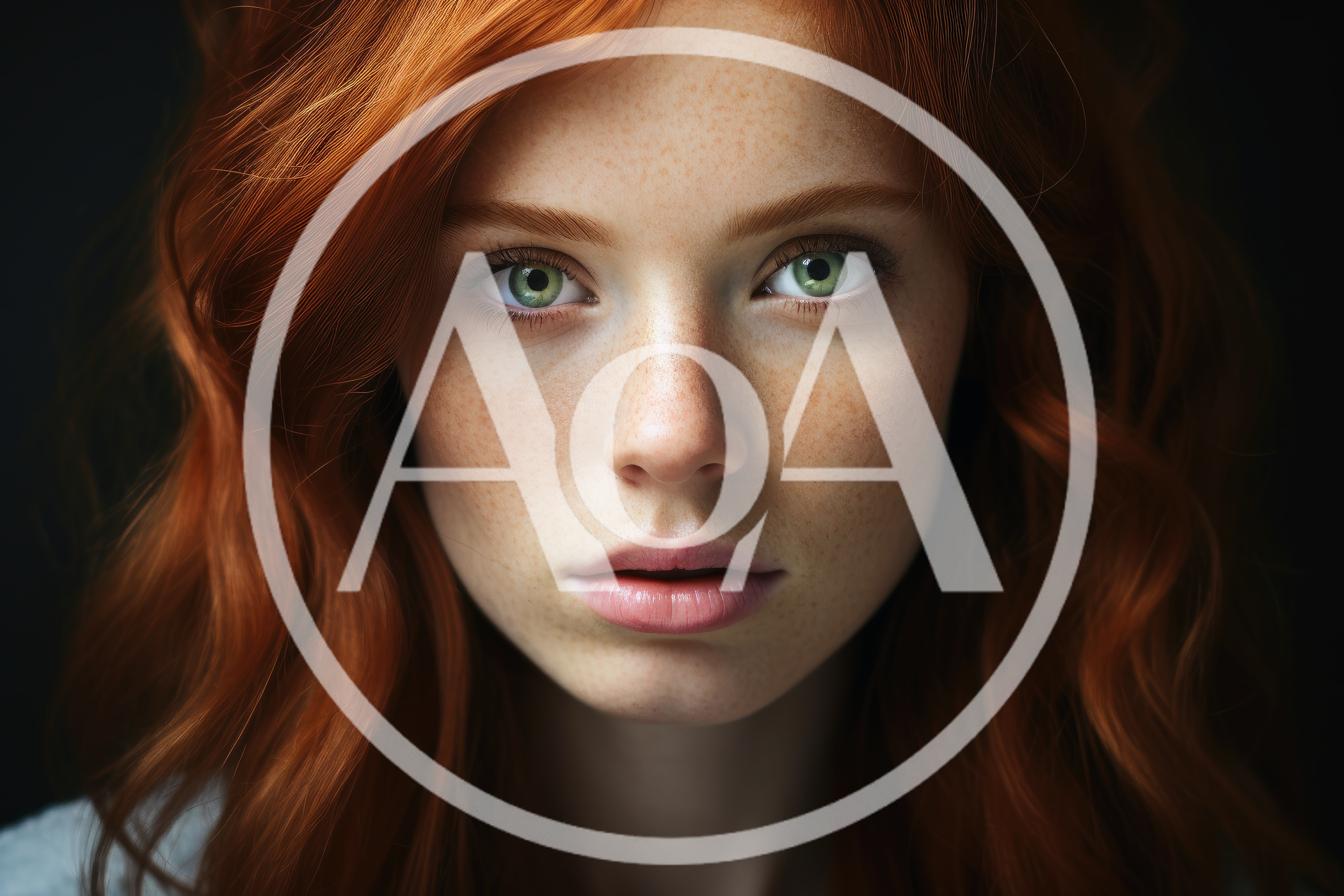 Portrait Of A Young Woman With Red Hair