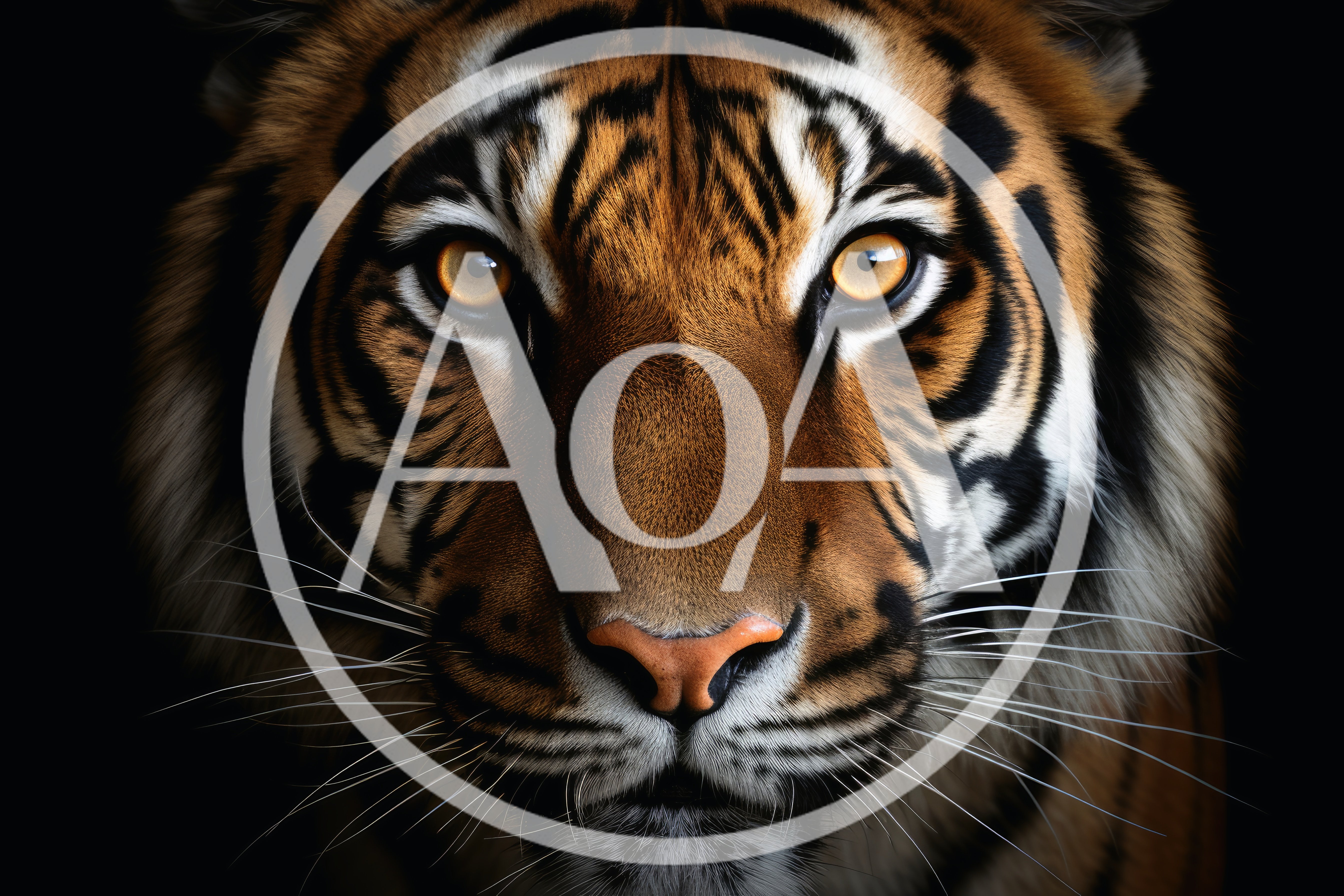 Close Up Portrait Of A Majestic Tiger