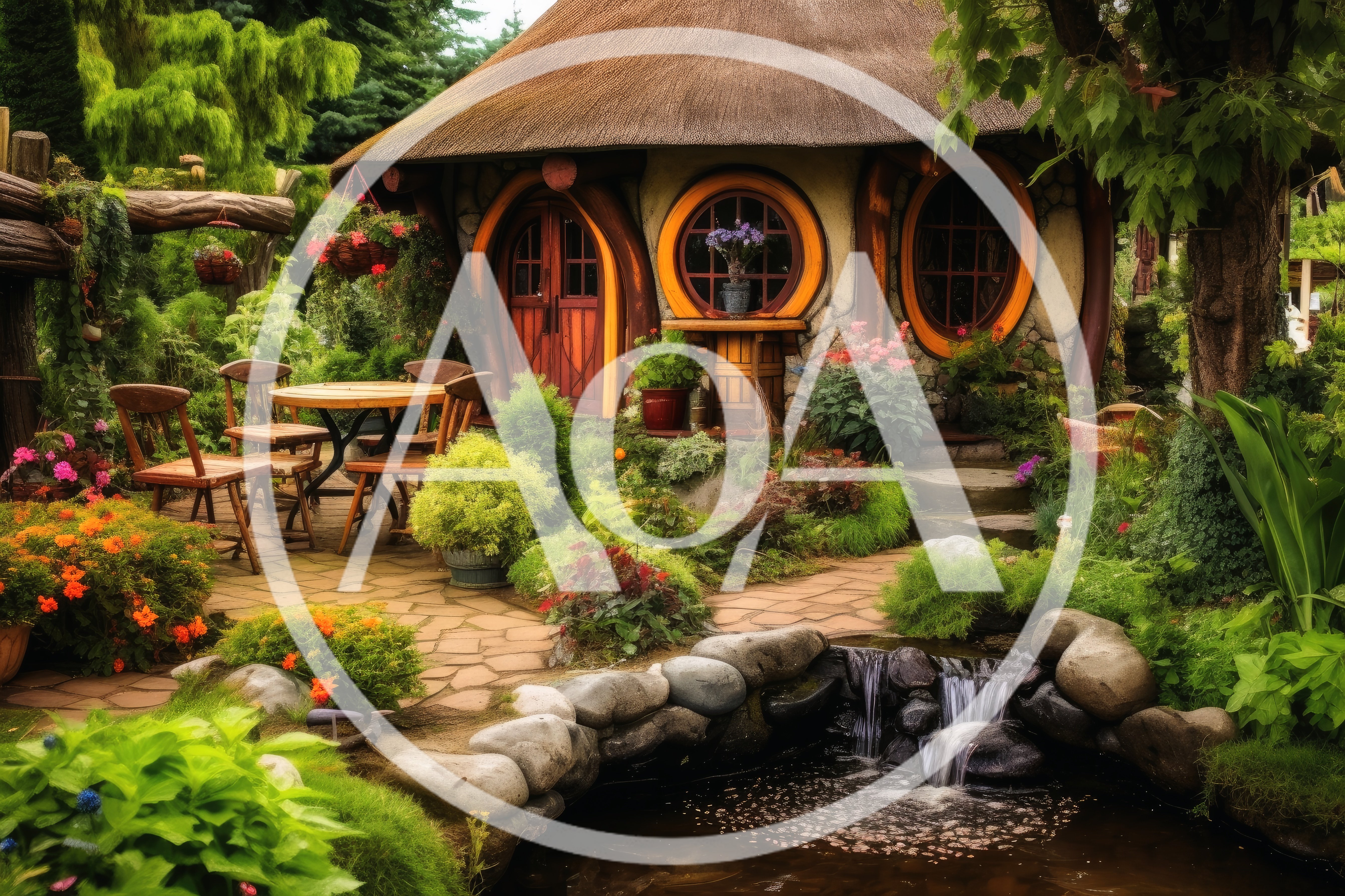 Cozy Hobbit Style Cottage With Garden And Water Feature