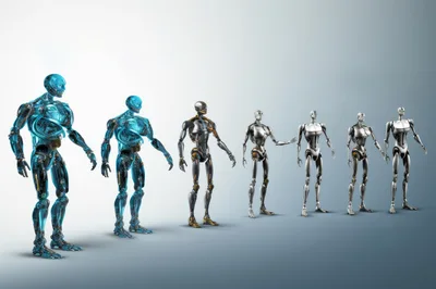 Evolutionary Progression Of Futuristic Humanoid Robots