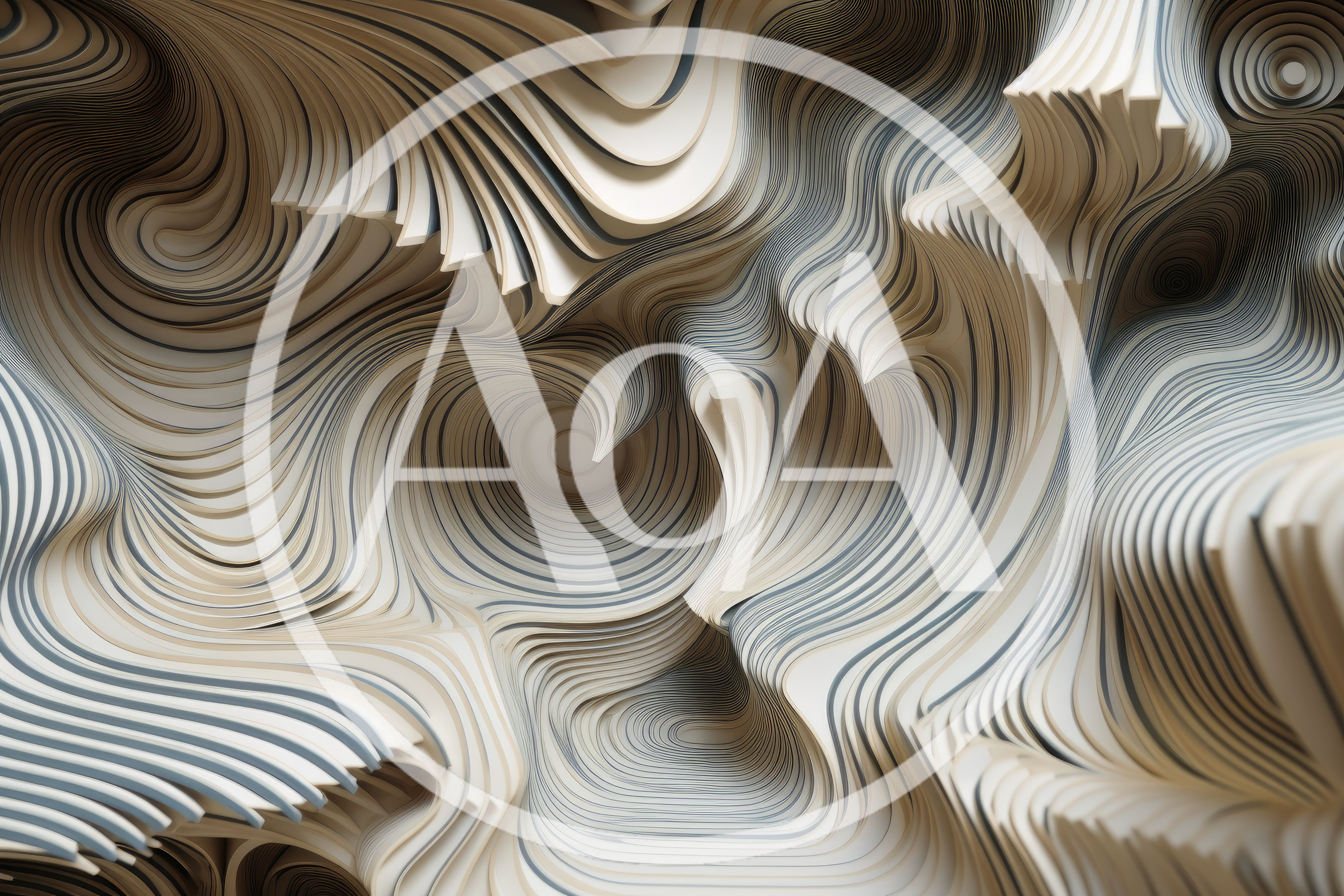 Abstract 3D Wavy Layered Paper Texture
