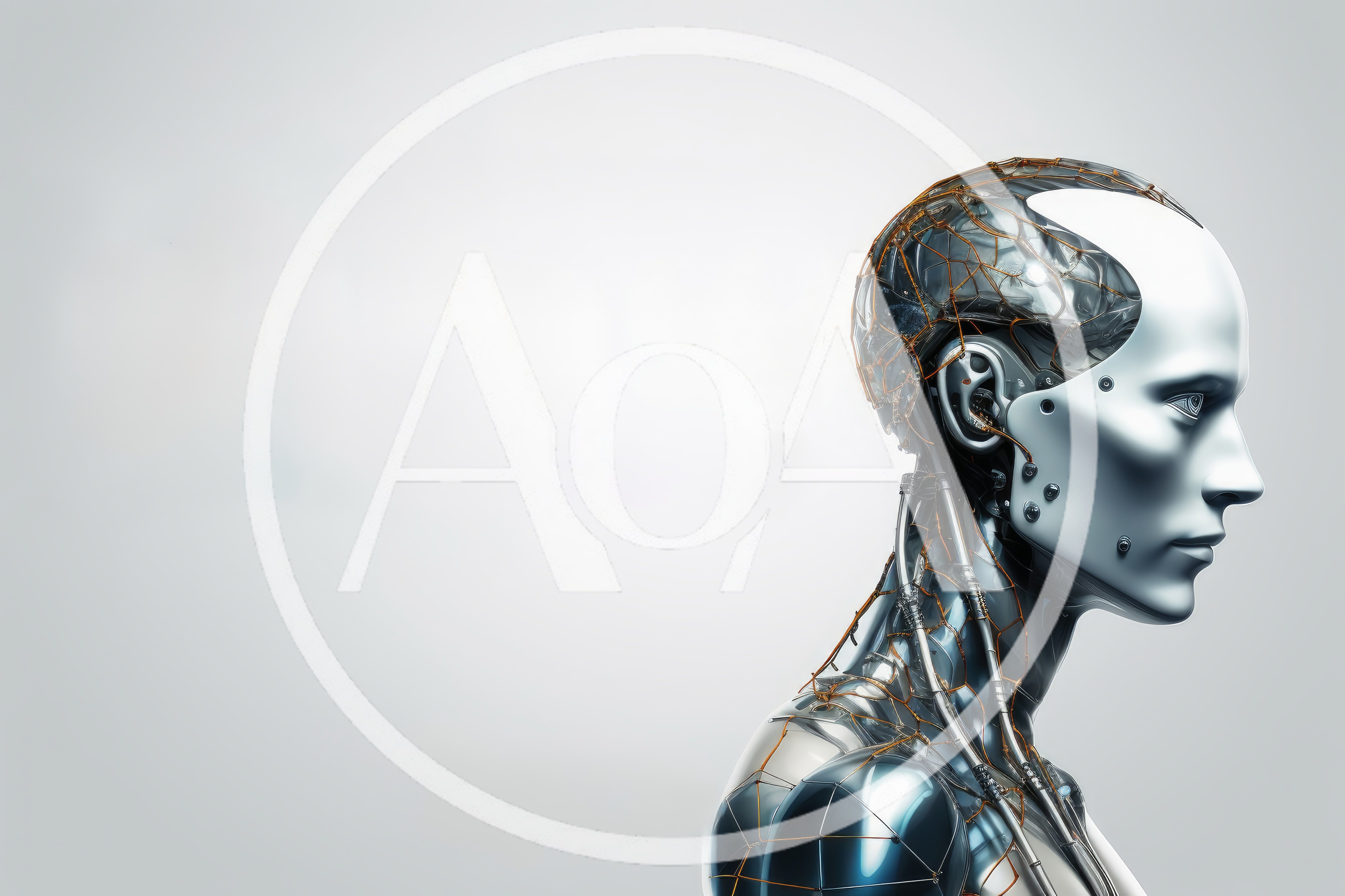 Profile View Of A Futuristic Humanoid Robot
