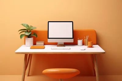 Minimalist Modern Home Office Desk Setup