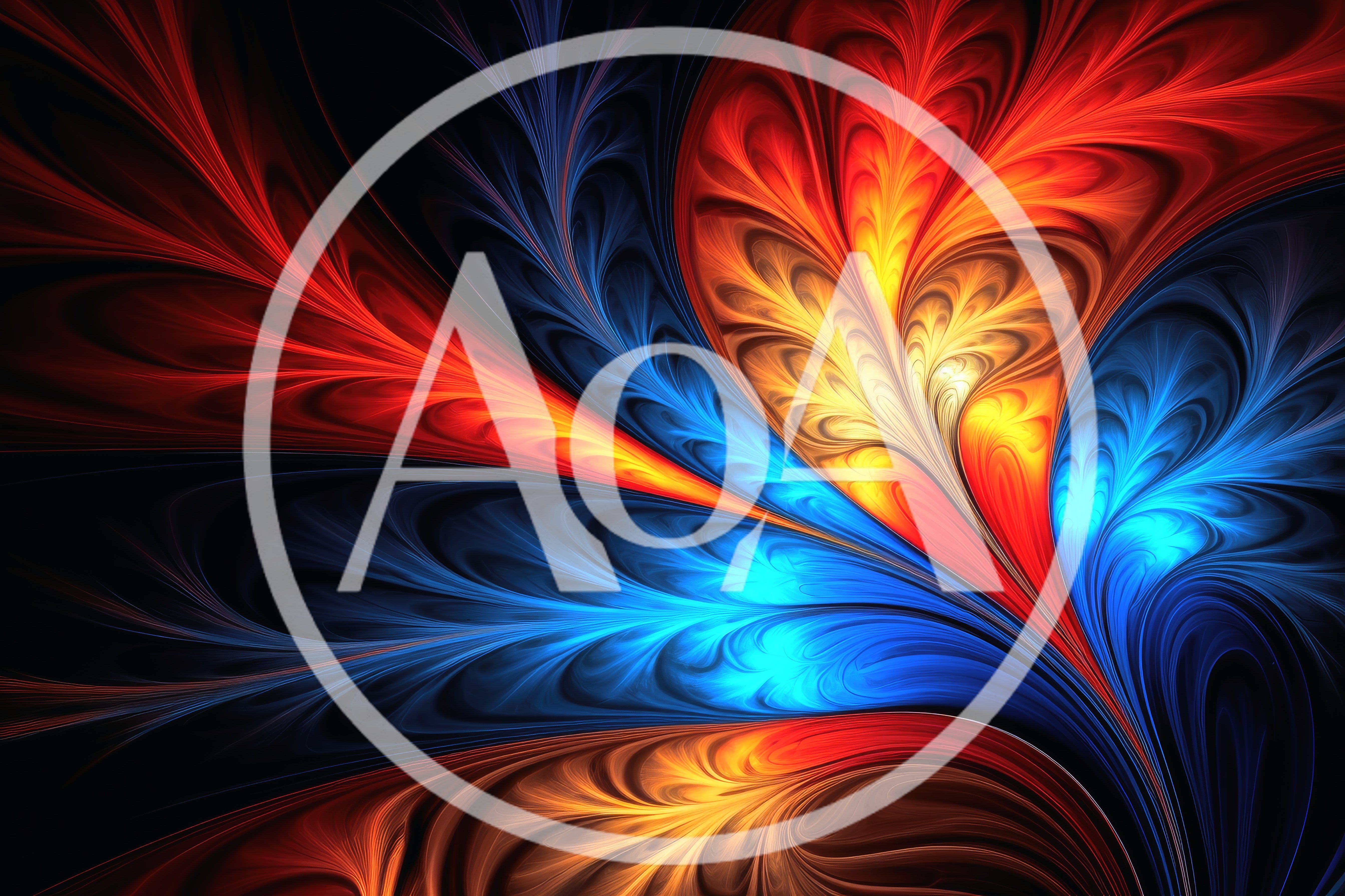 Abstract Fractal Art With Vibrant Flowing Petal Patterns