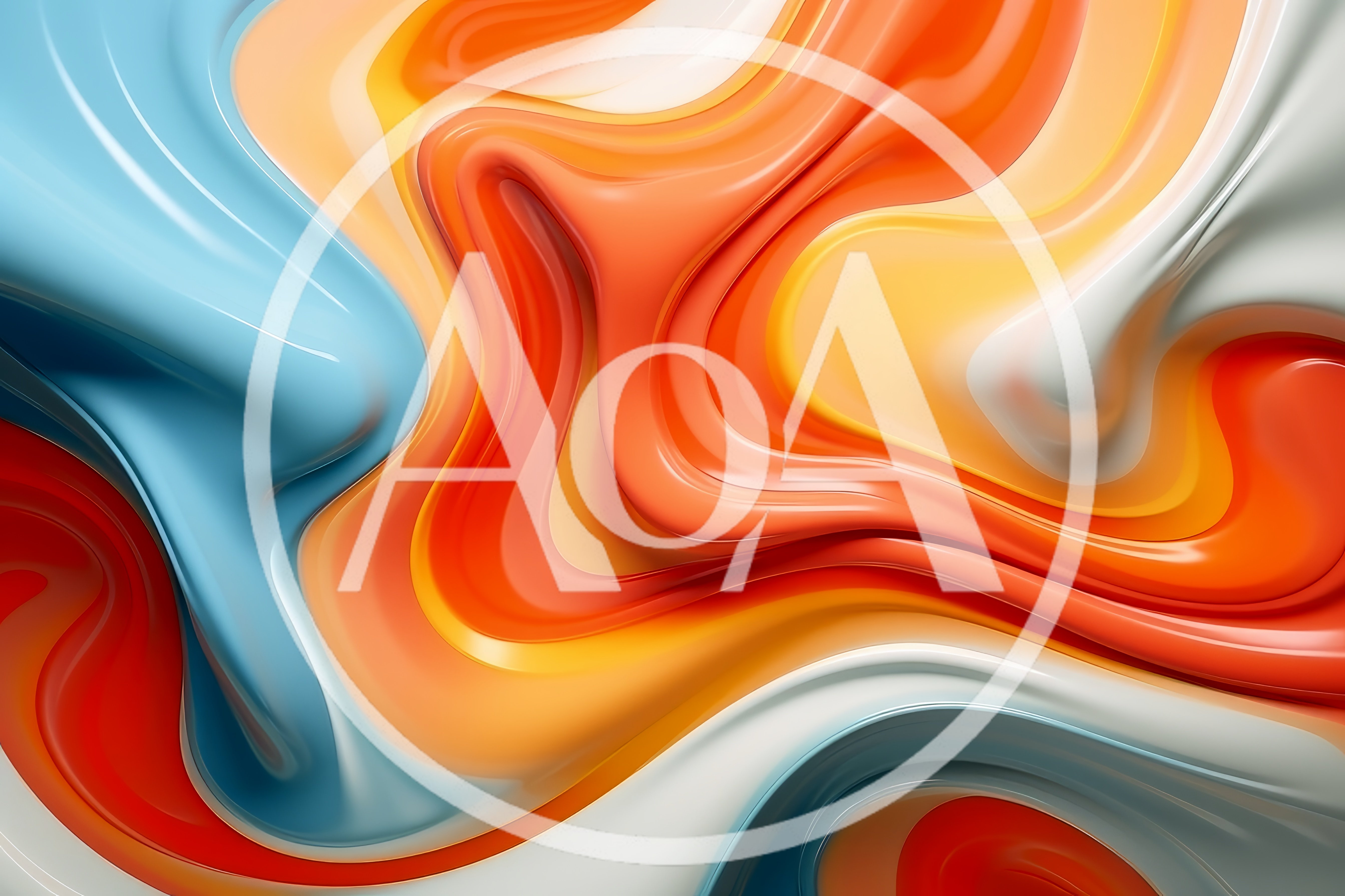 Abstract Liquid Swirls Of Vibrant Colors