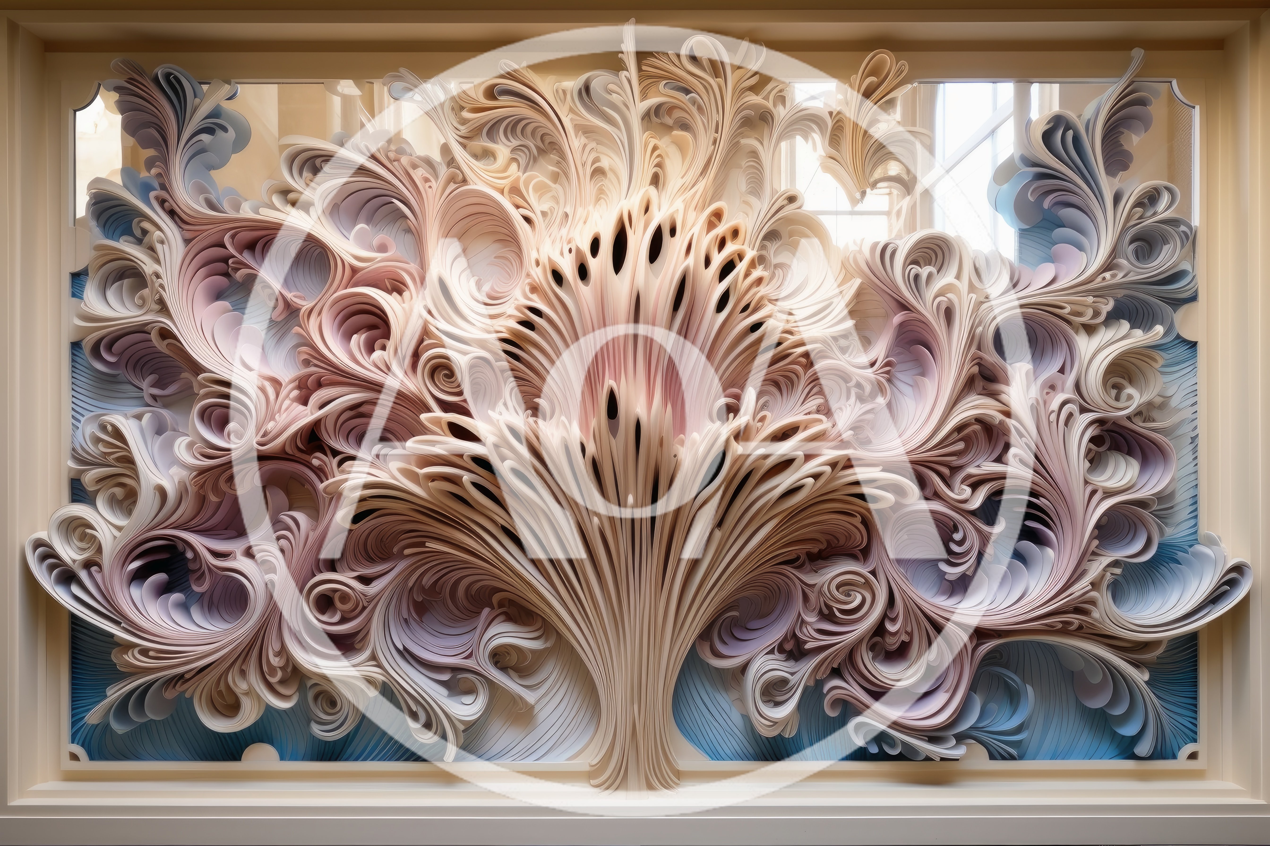 Intricate Paper Quilling Art With Floral Swirls