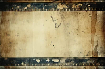 Vintage Film Strip Texture With Grunge Overlay