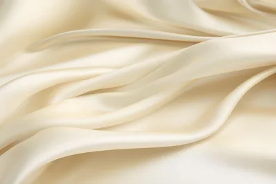 Elegant Flowing Cream Silk Fabric Background