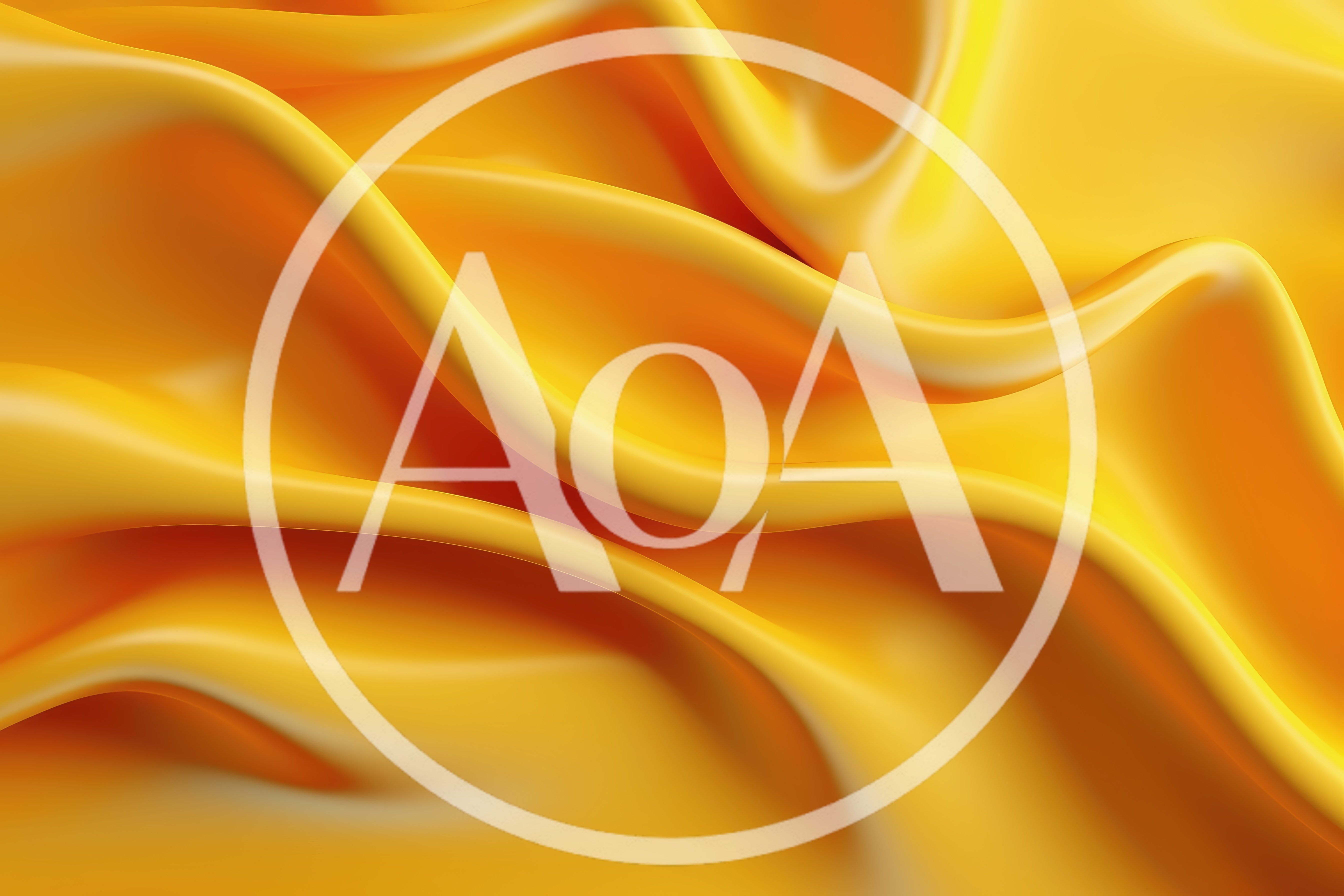 Abstract Yellow Silk Fabric Waves Background