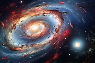 Spiral Galaxies In Deep Space