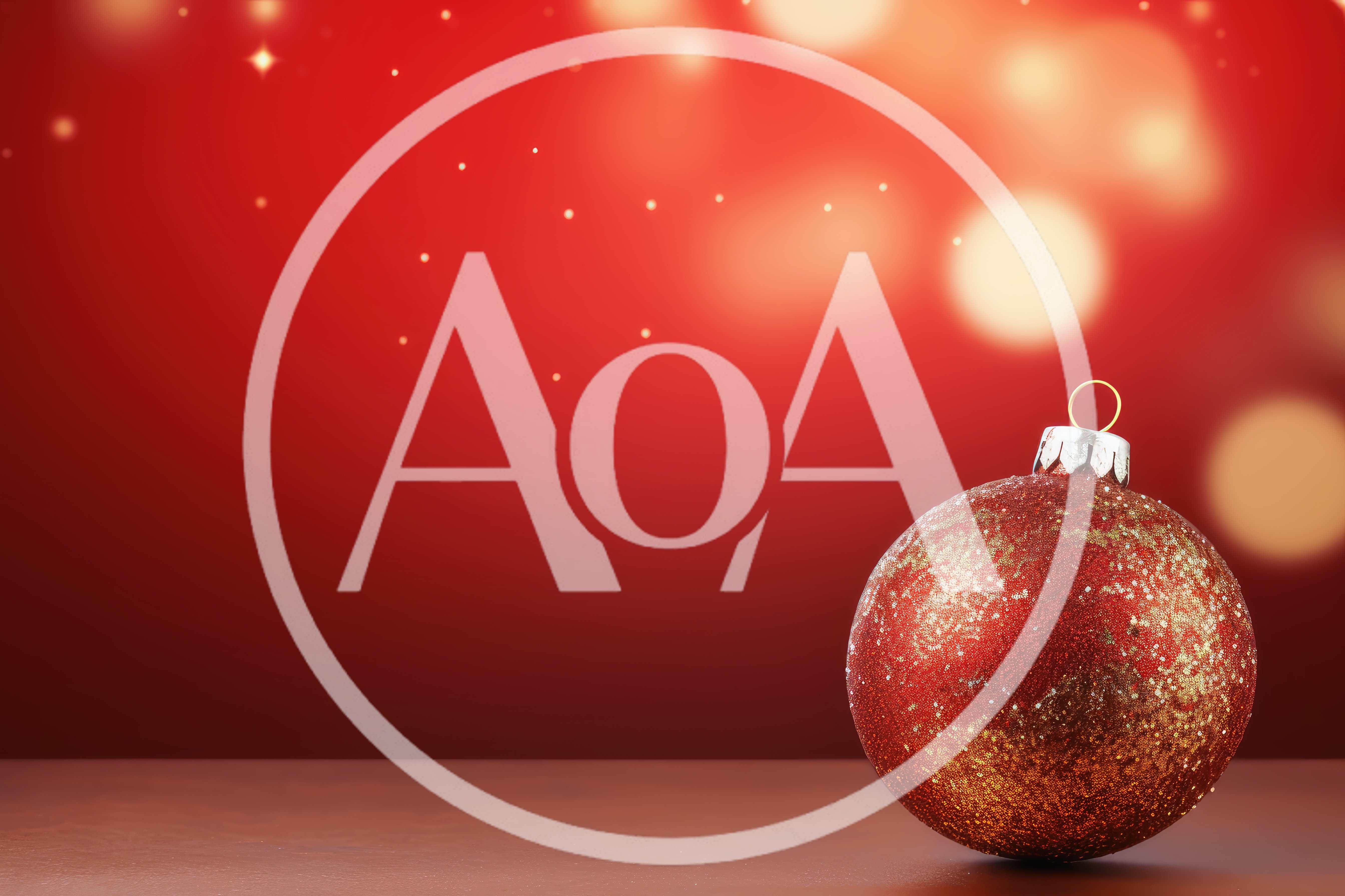 Red Glitter Christmas Ornament On A Dark Surface