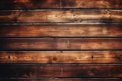 Rustic Dark Brown Horizontal Wooden Planks Background