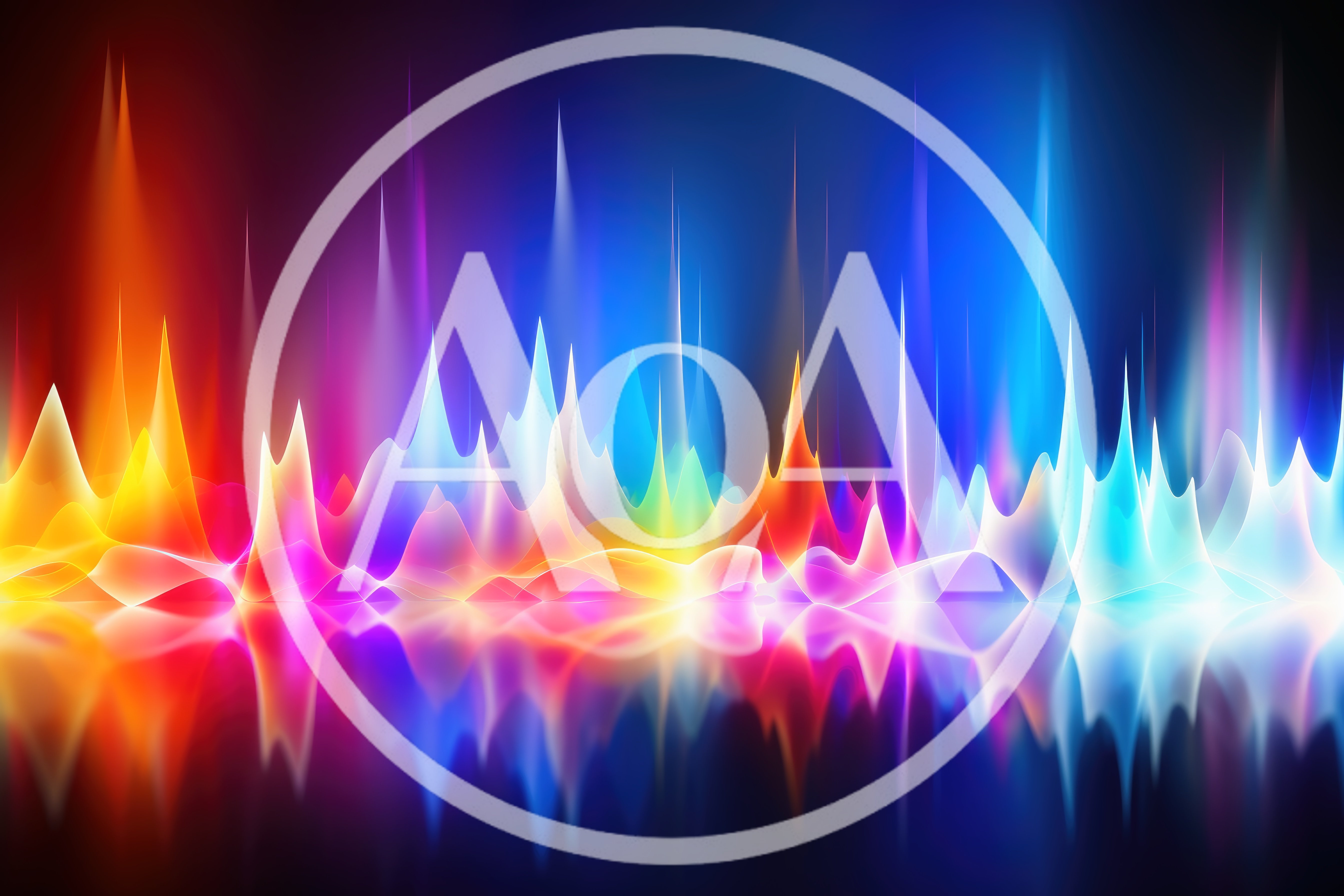 Abstract Digital Sound Wave Visualization Background