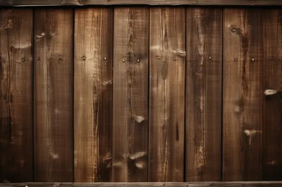Vertical Dark Brown Wooden Fence Planks Background