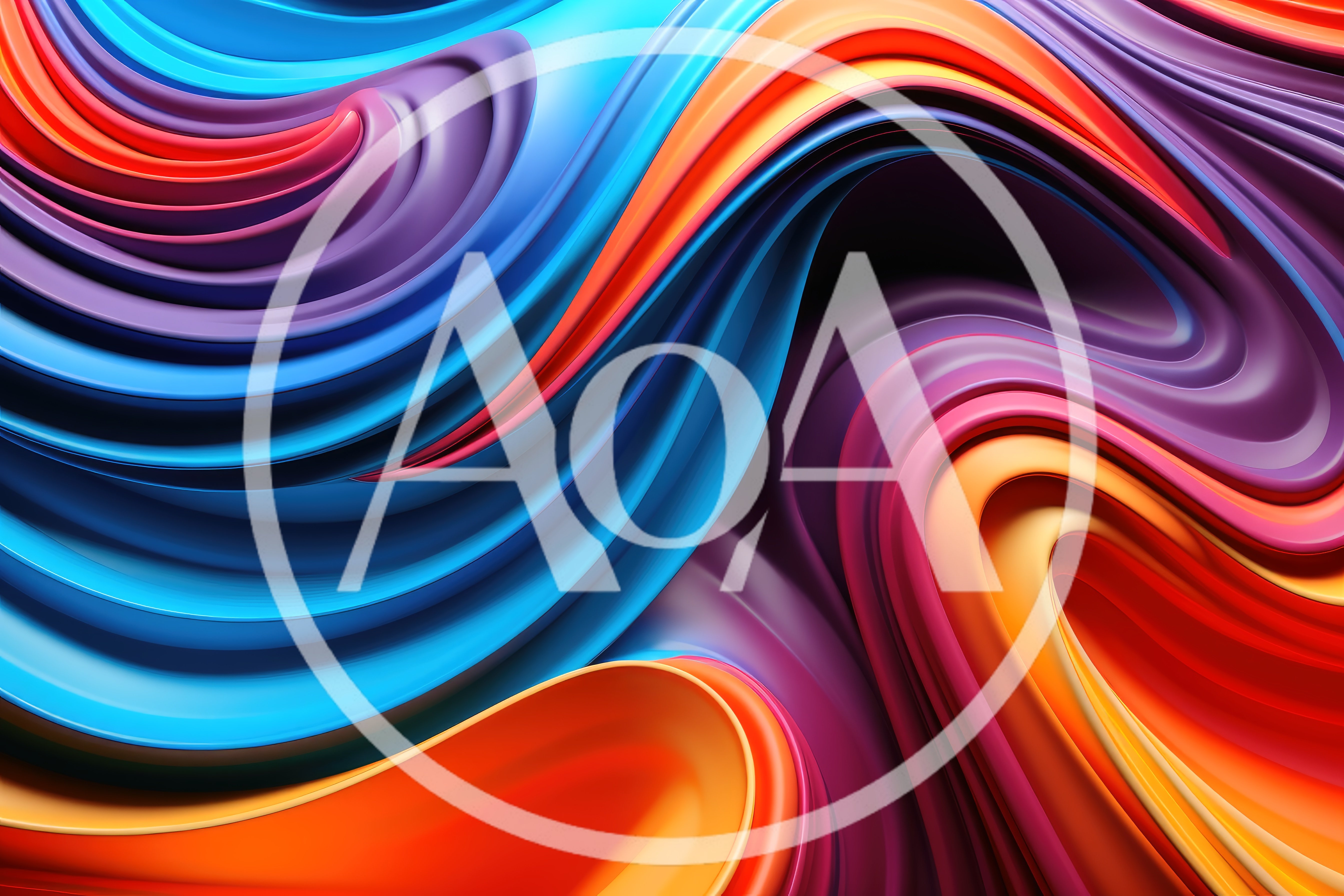 Abstract Fluid Waves With Vibrant Gradient Colors