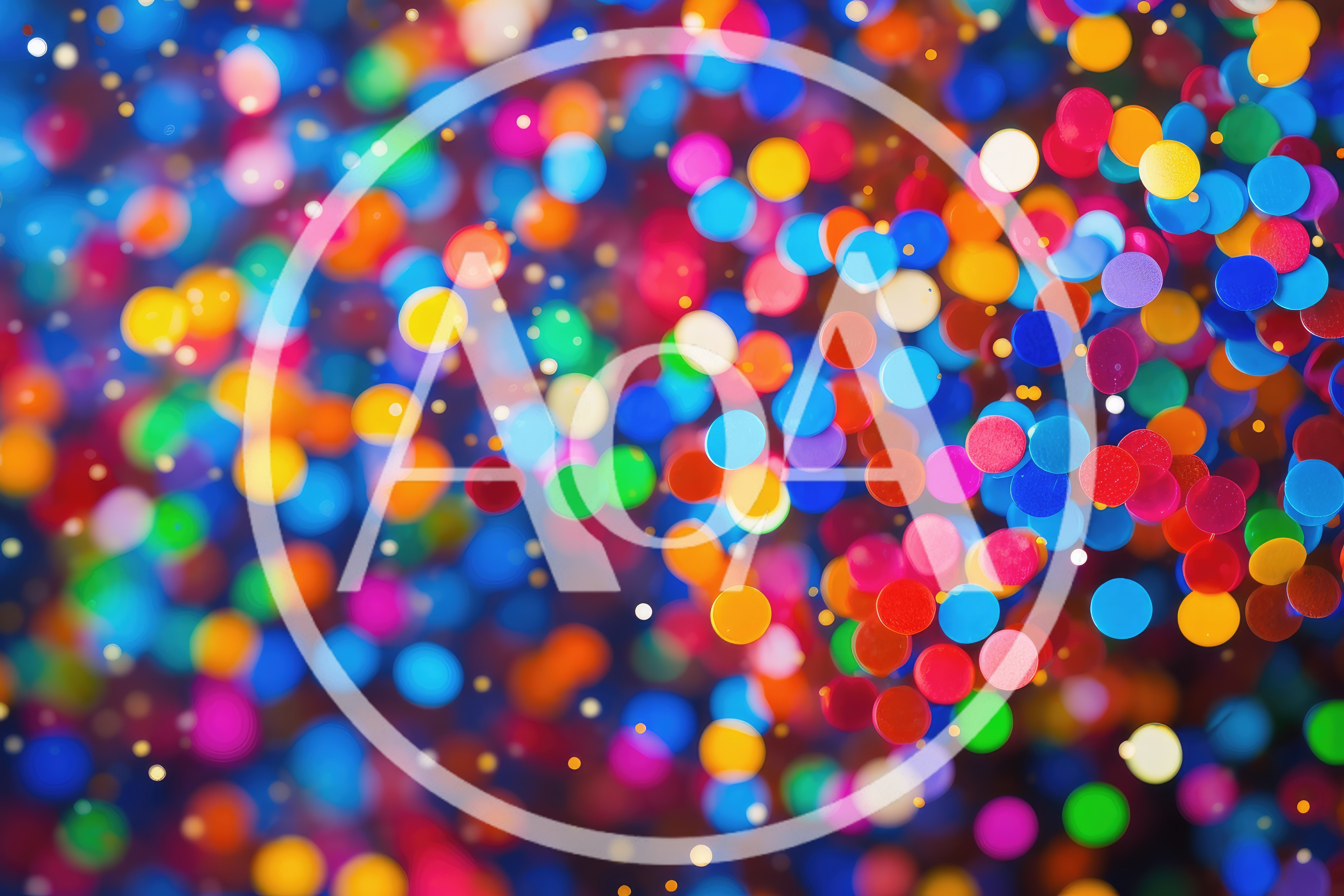 Abstract Colorful Confetti Bokeh Background
