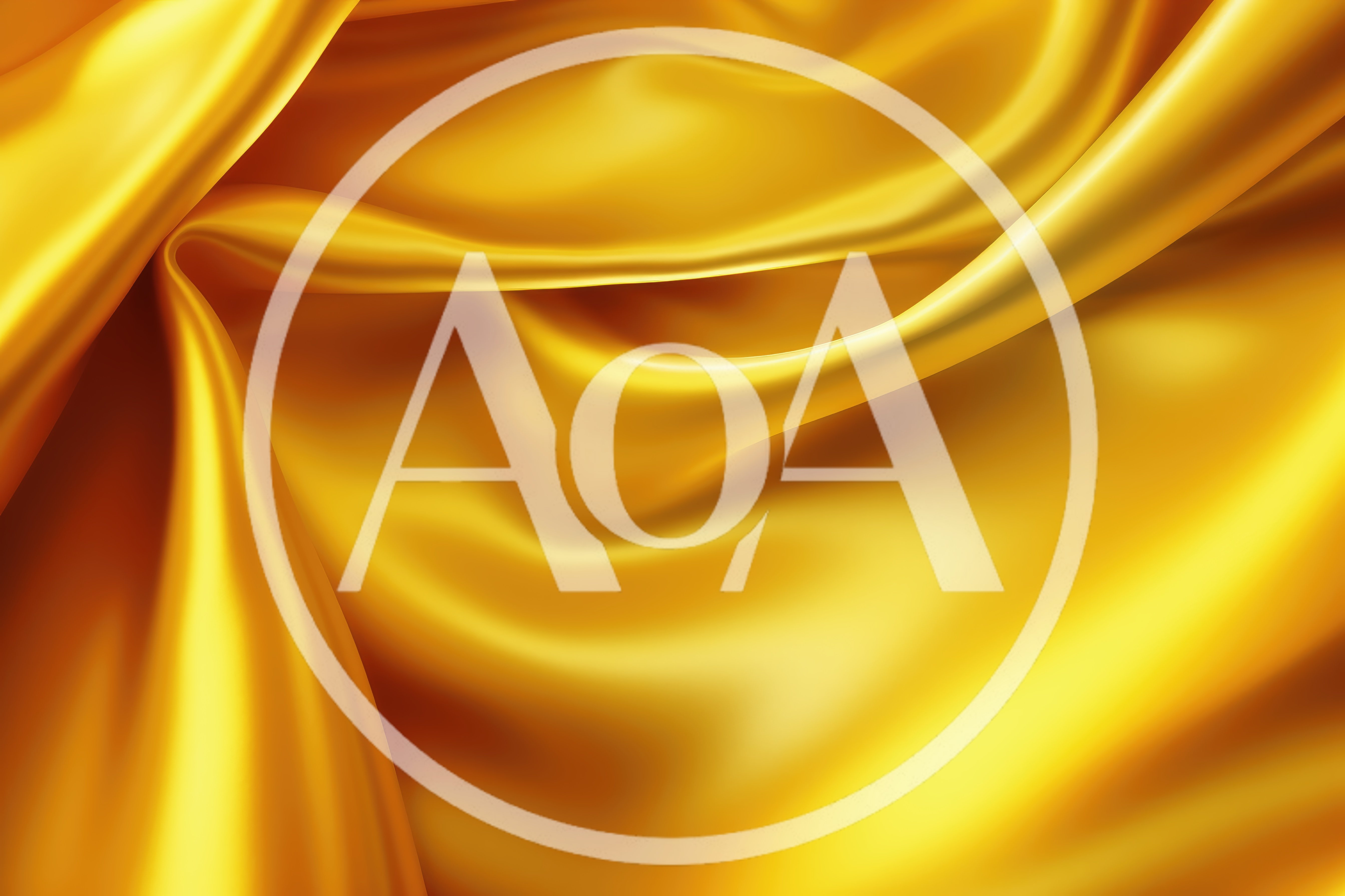 Abstract Golden Silk Fabric Background