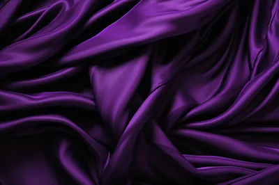 Deep Purple Silk Fabric With Elegant Folds