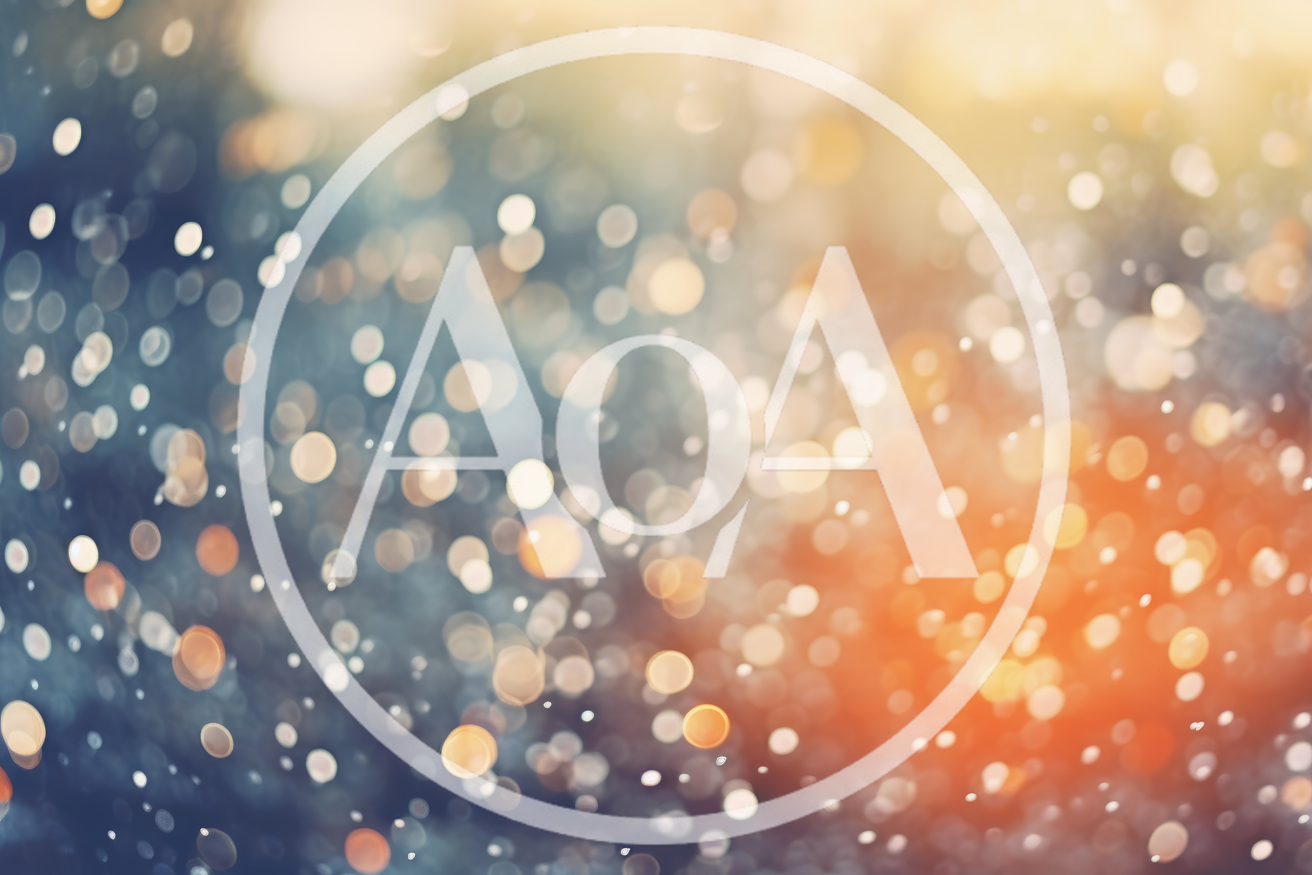 Abstract Bokeh Background With Soft Golden And Blue Lights