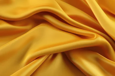 Golden Yellow Silk Fabric Texture Background