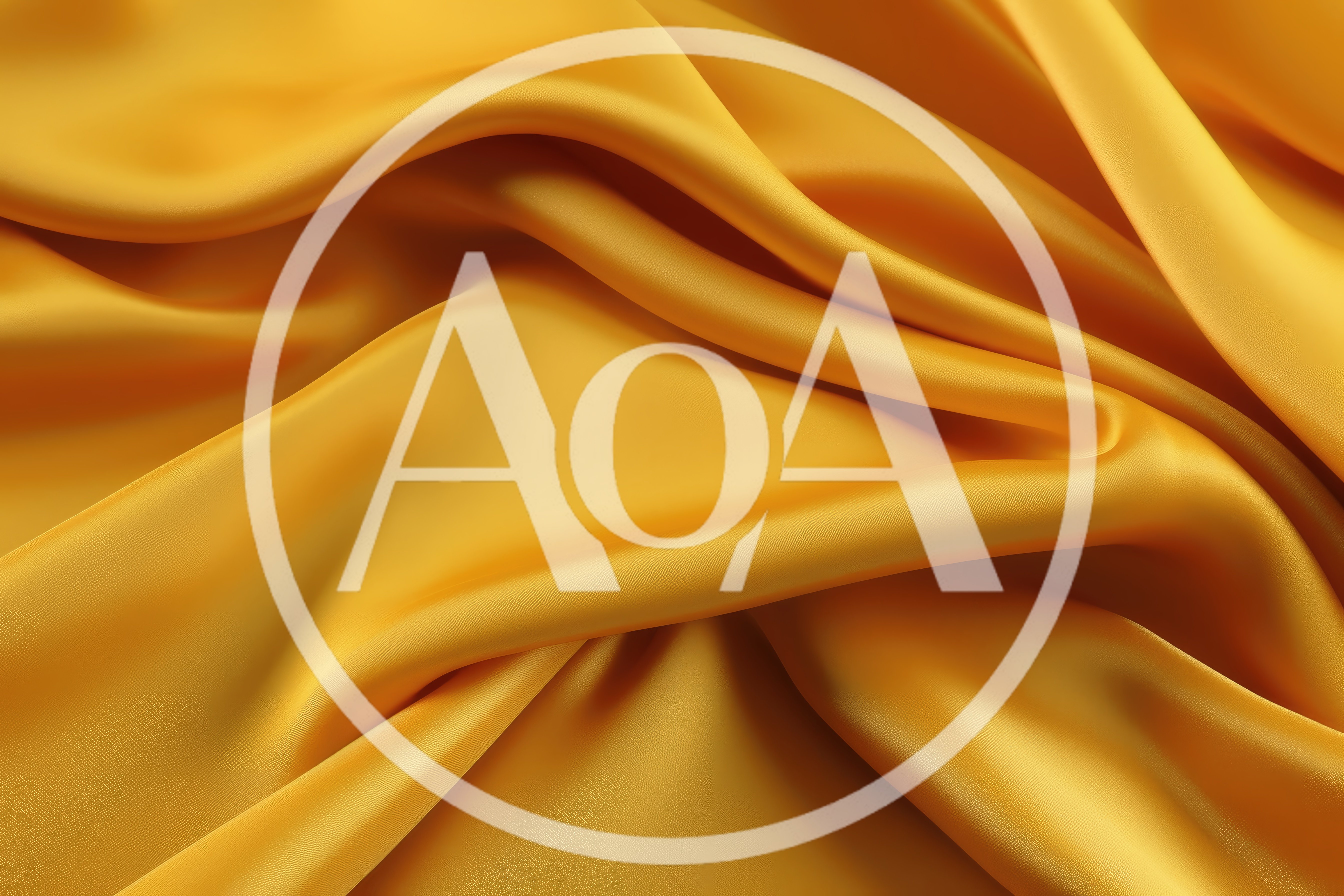 Golden Yellow Silk Fabric Texture Background