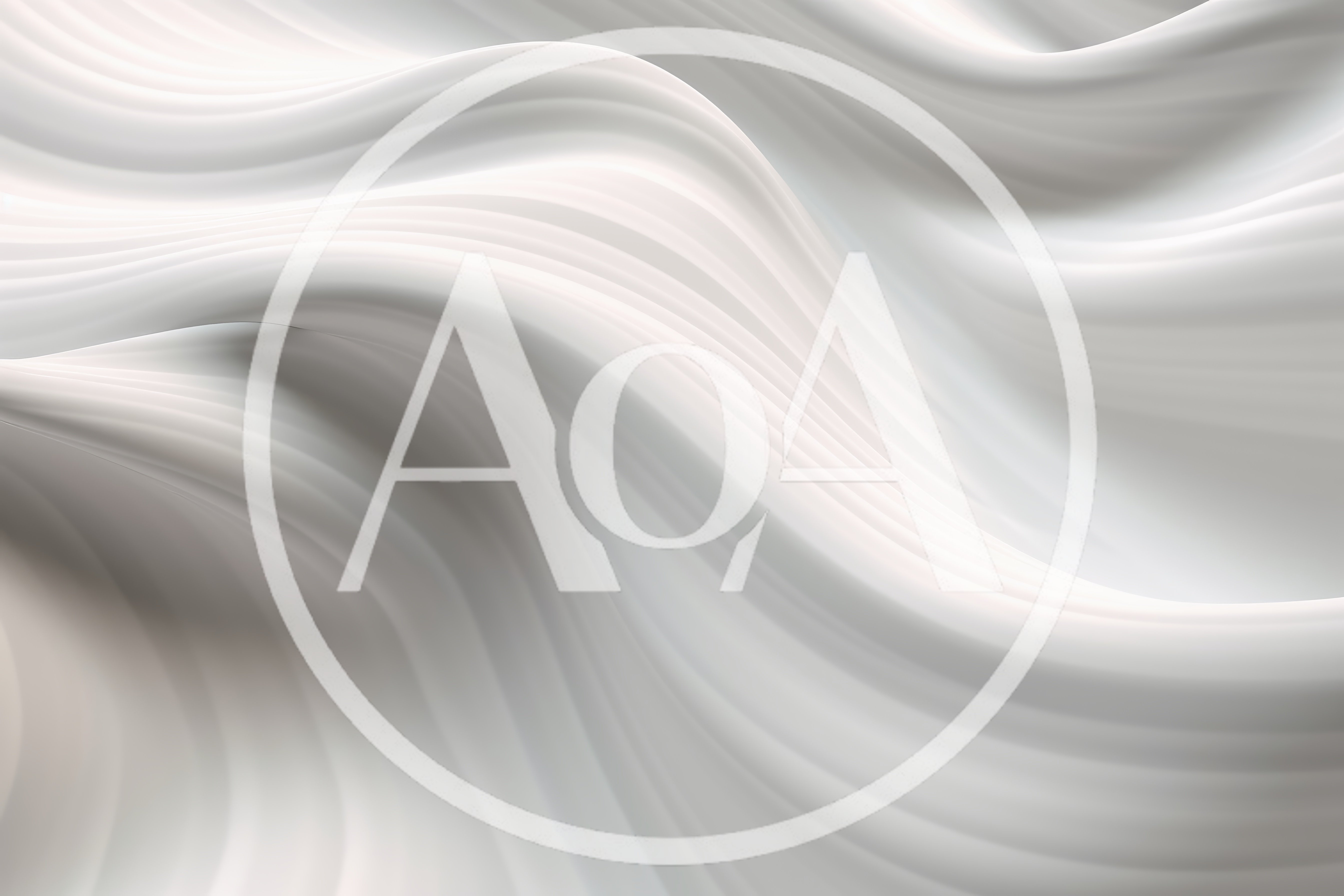 Abstract White Wavy Silk Fabric Background