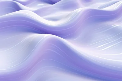 Abstract 3D Wavy Surface With Soft Purple Tones