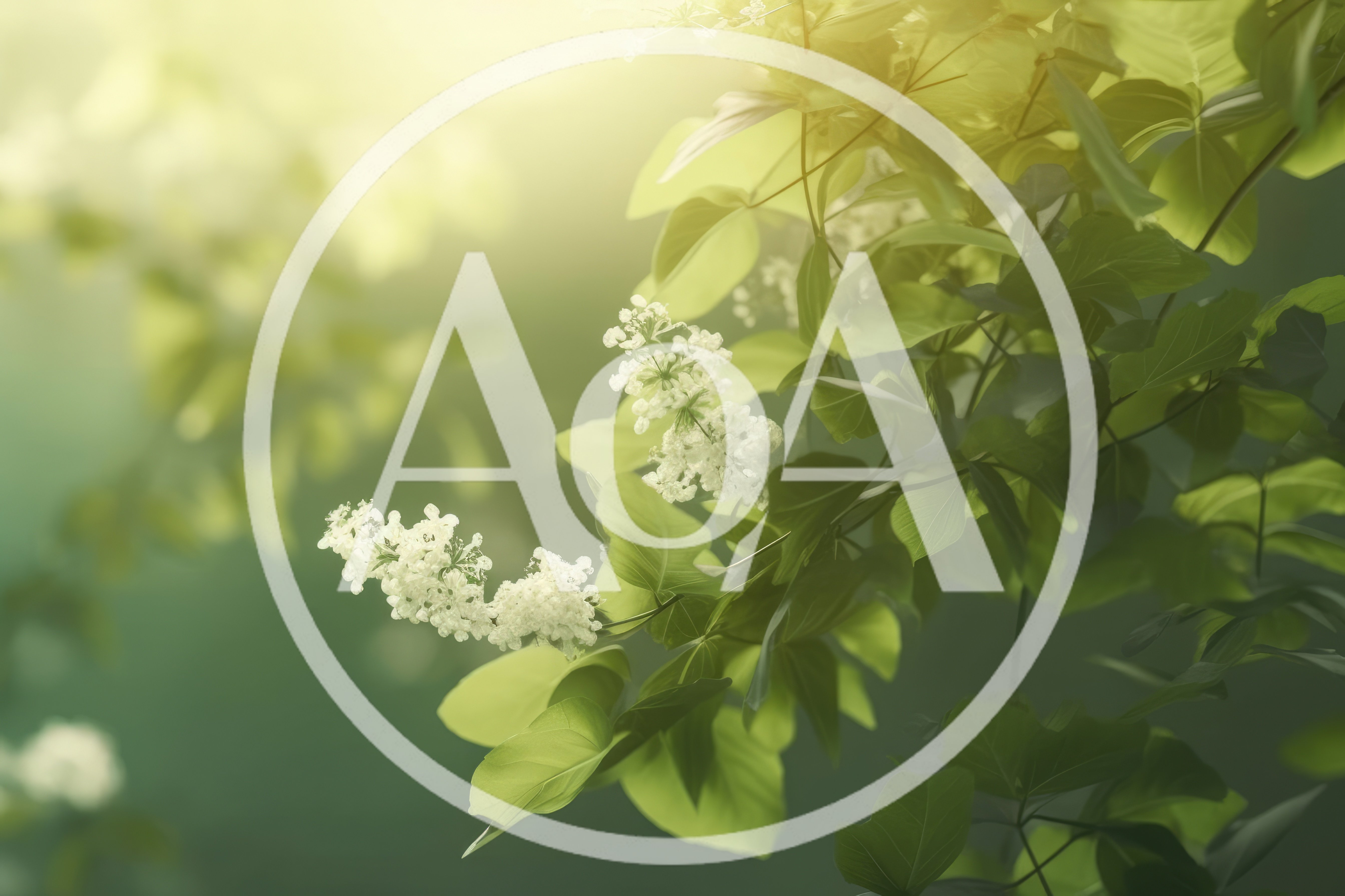 White Lilac Flowers Blooming In Sunlight