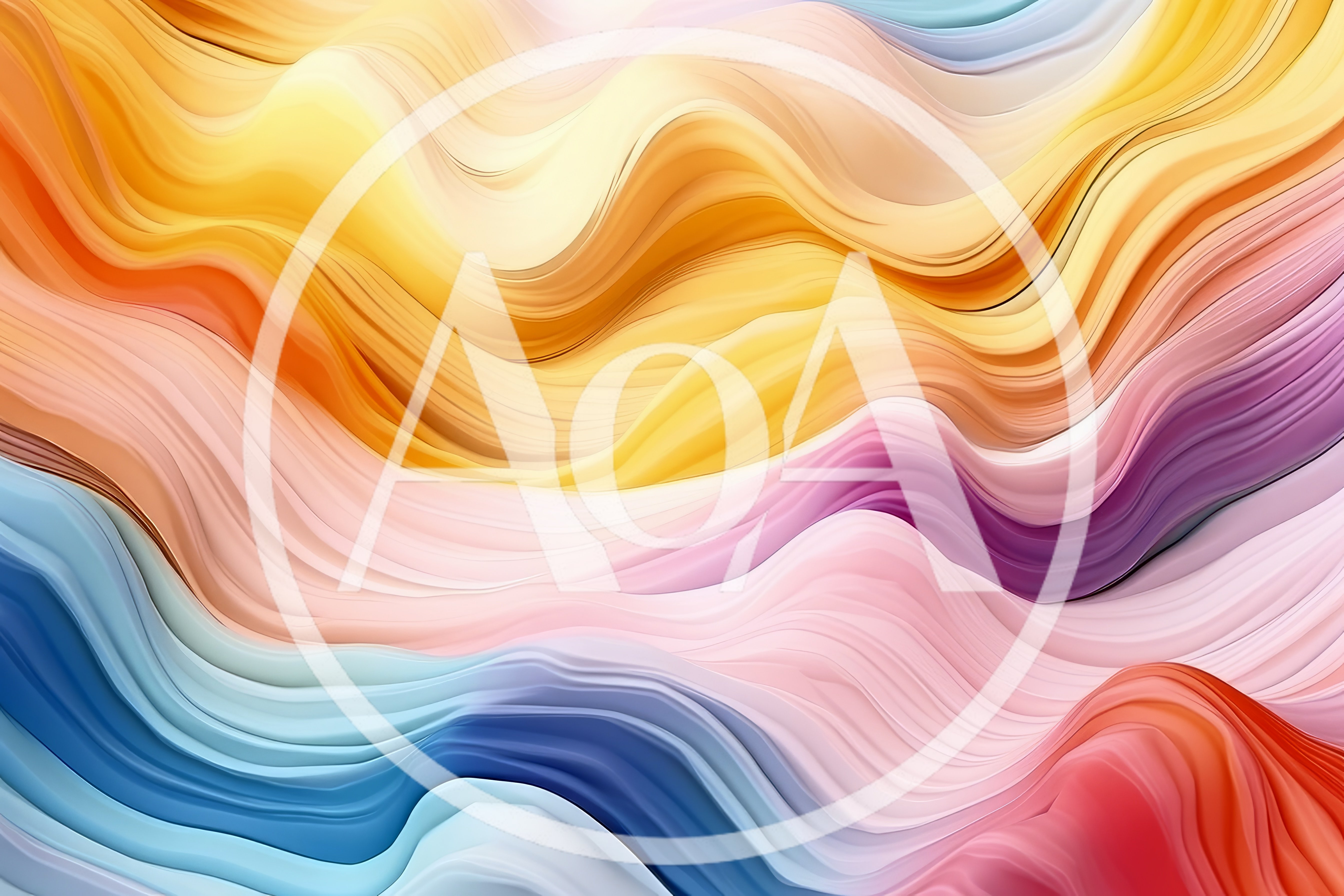Abstract Fluid Waves With Vibrant Gradient Colors