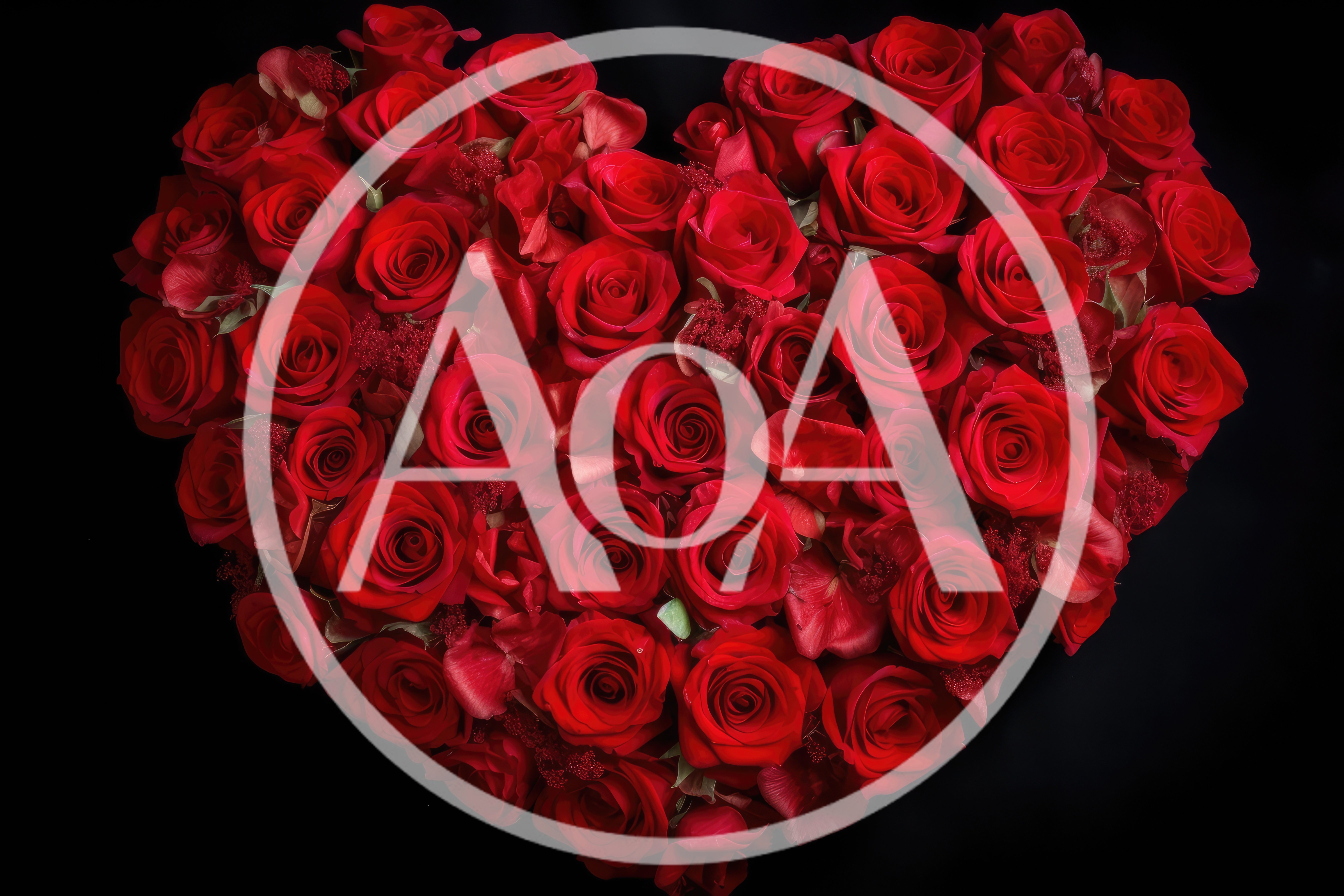 Heart Shaped Arrangement Of Vibrant Red Roses