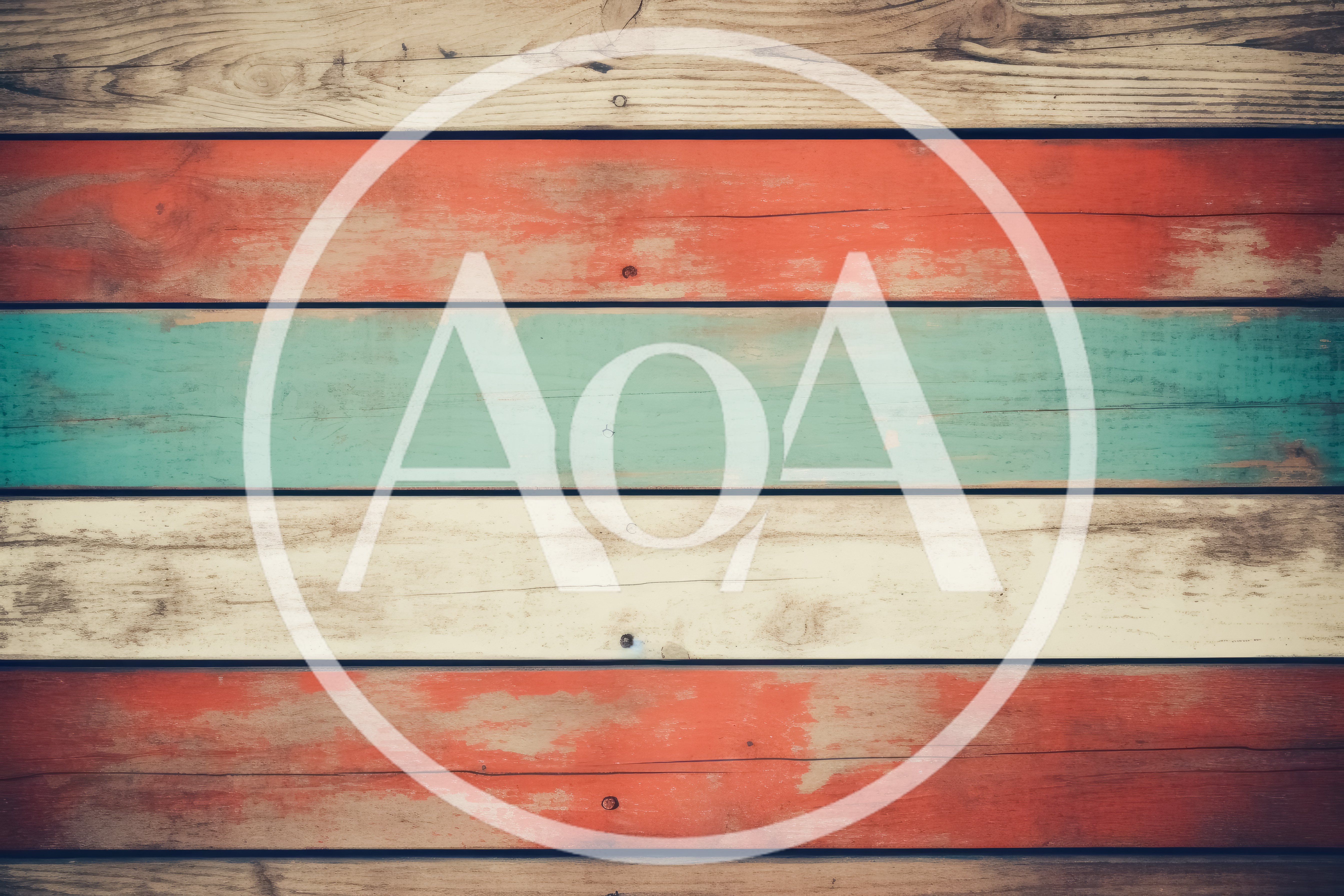 Rustic Painted Wooden Planks Background