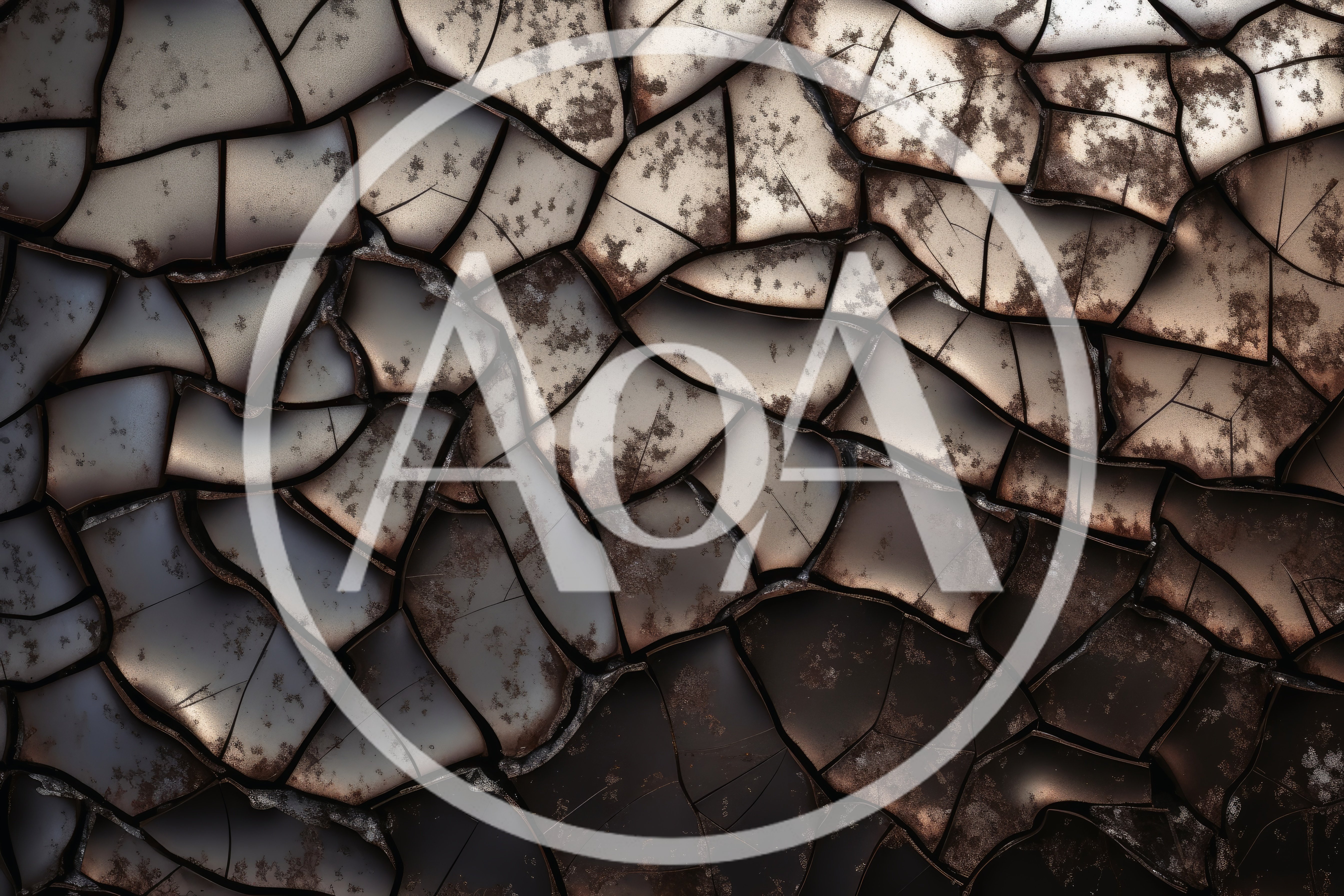 Abstract Cracked Metallic Surface Texture