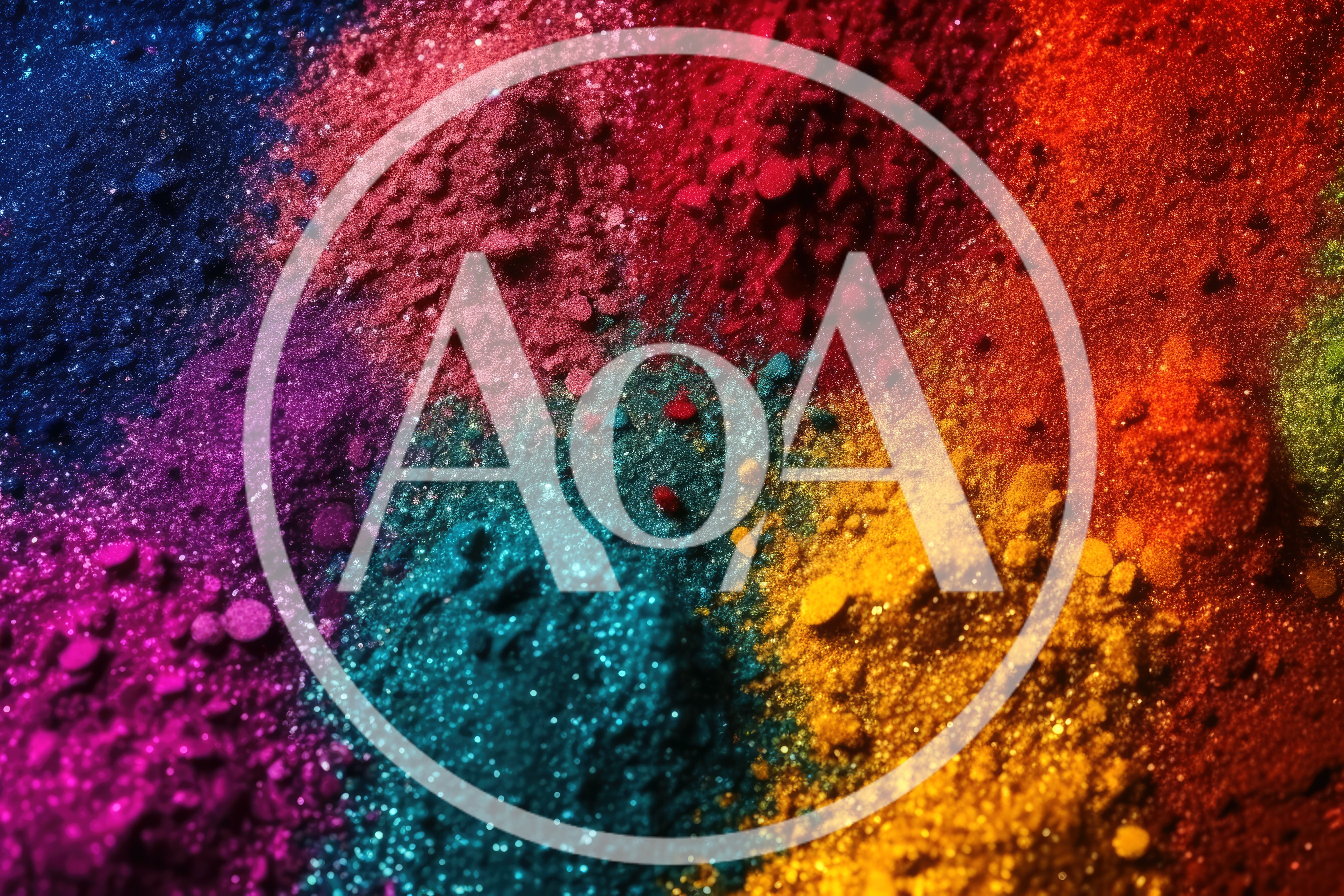Vibrant Multicolored Glittering Cosmetic Pigment Powder Texture