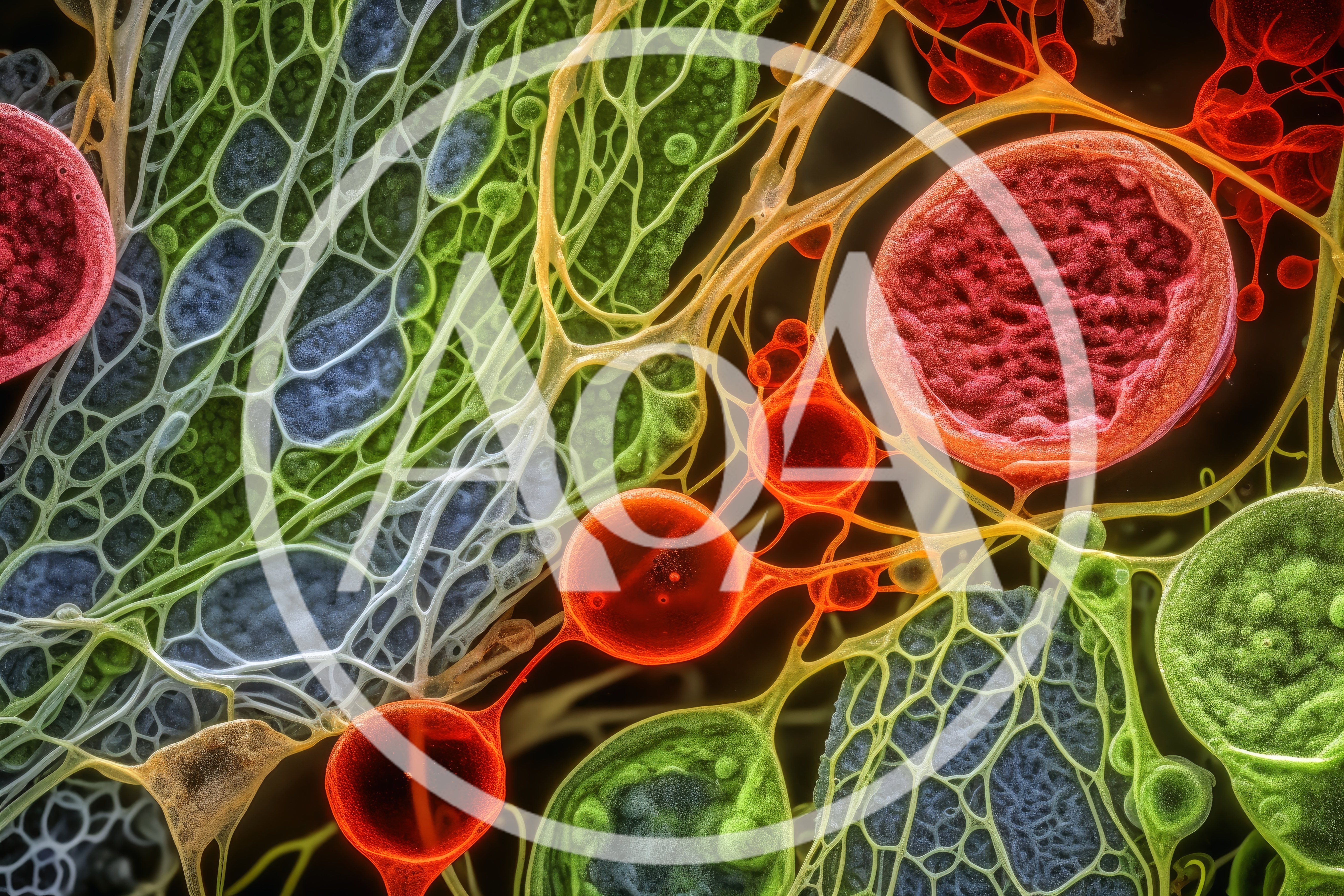 Microscopic View Of Biological Cellular Structures