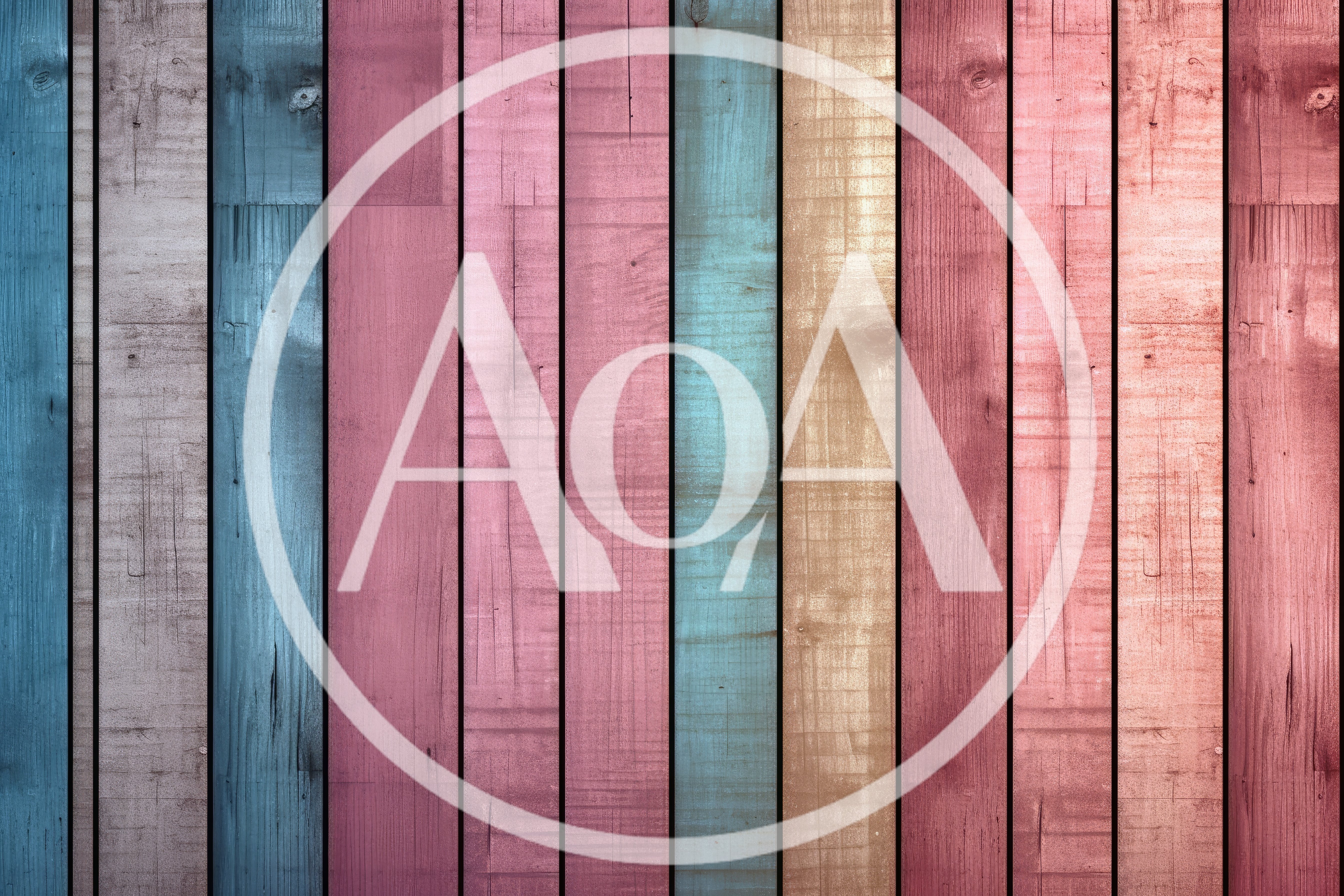 Vertical Multicolored Wooden Planks Background Texture