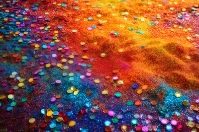 Colorful Glitter and Confetti Texture Background