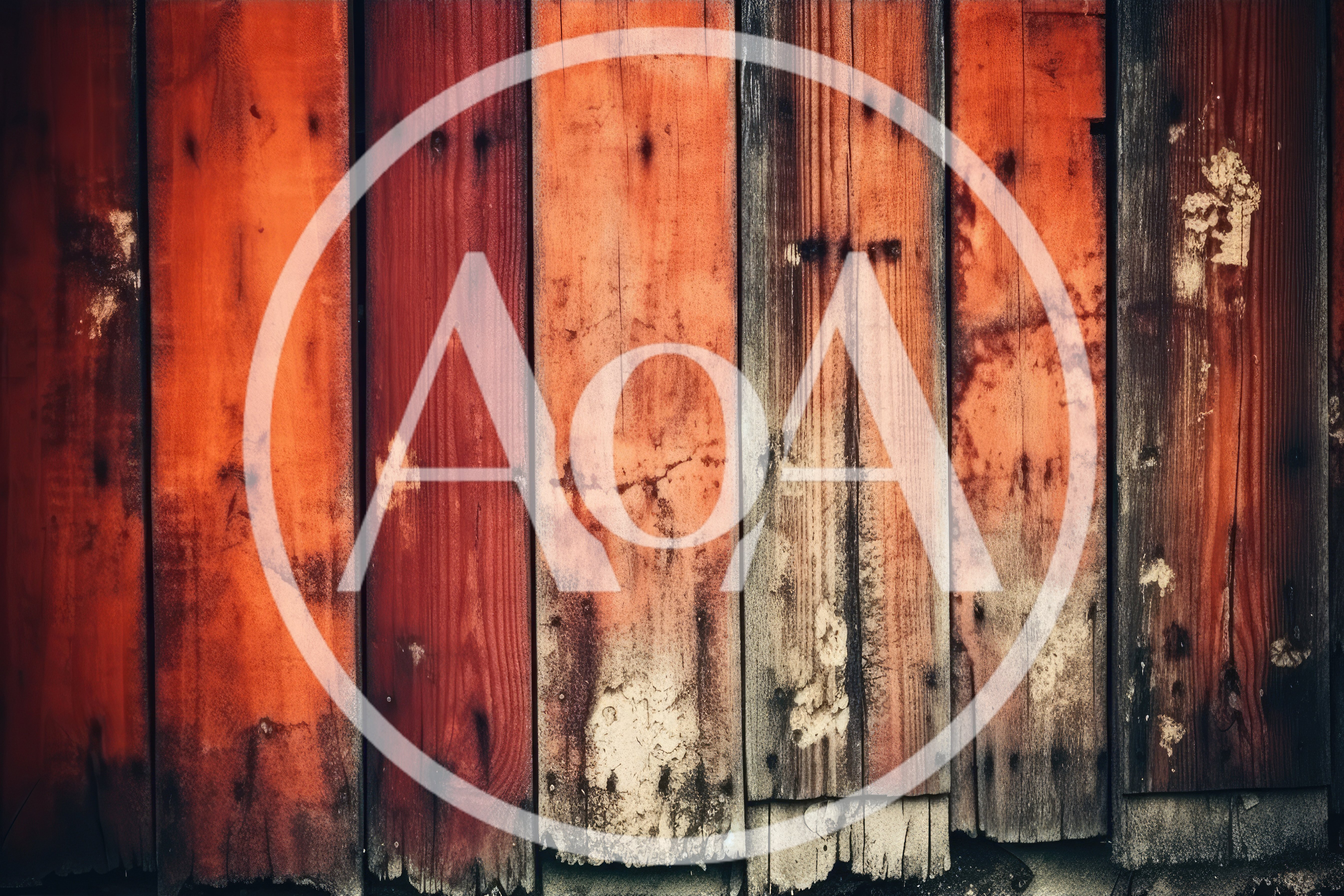 Weathered Red Painted Vertical Wooden Planks