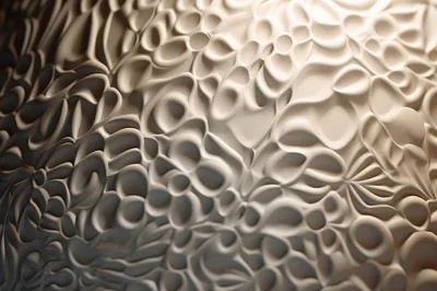 Abstract Organic Texture With Fluid Sculpted Forms