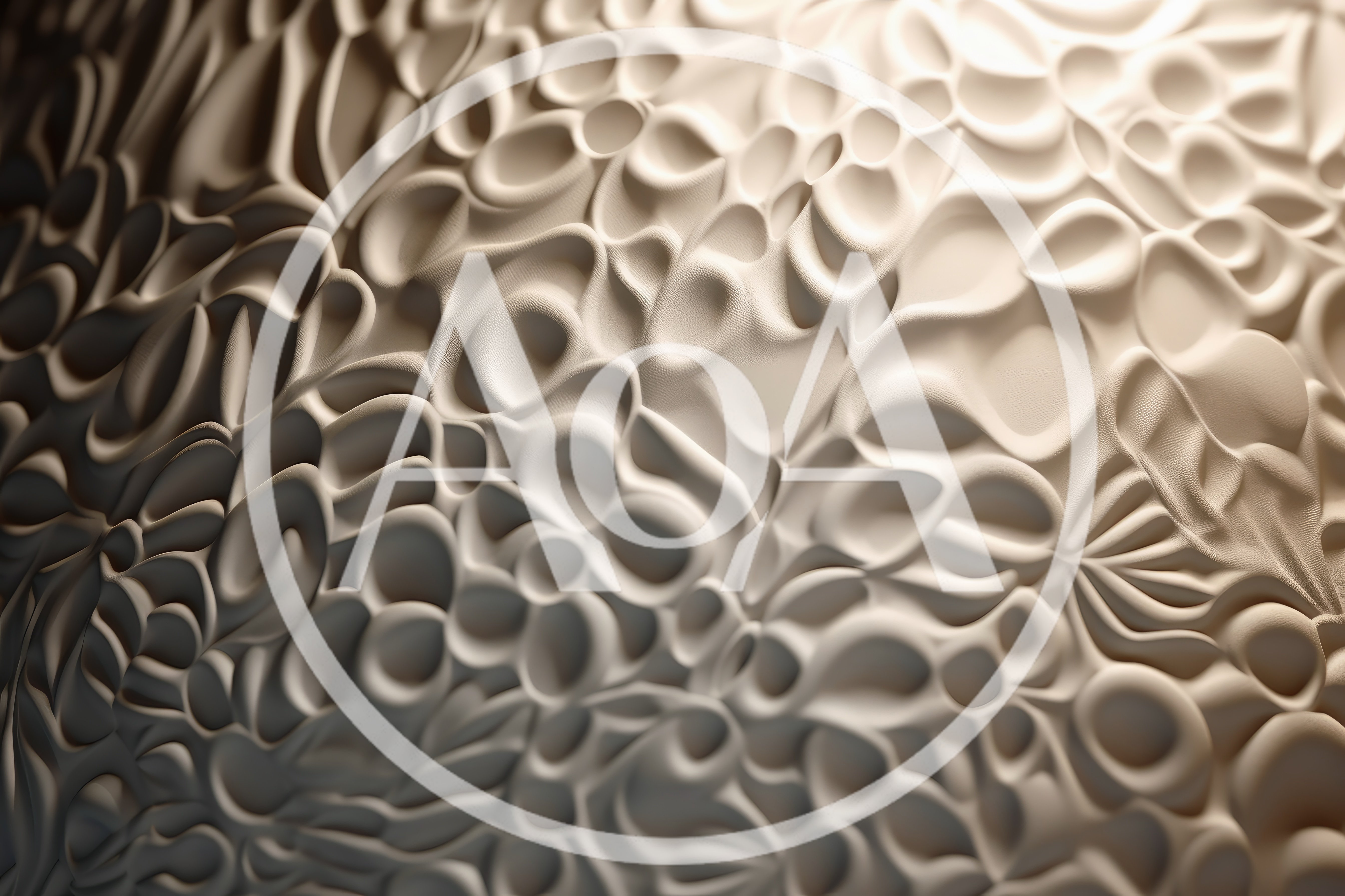 Abstract Organic Texture With Fluid Sculpted Forms