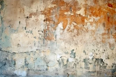 Distressed Grunge Wall Texture With Peeling Paint
