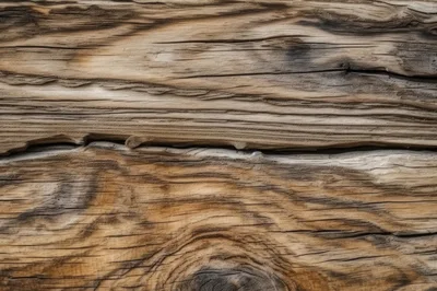 Weathered Wooden Plank Texture With Deep Grain