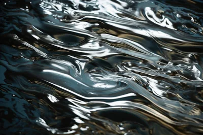 Abstract Liquid Metal Surface Flowing Texture