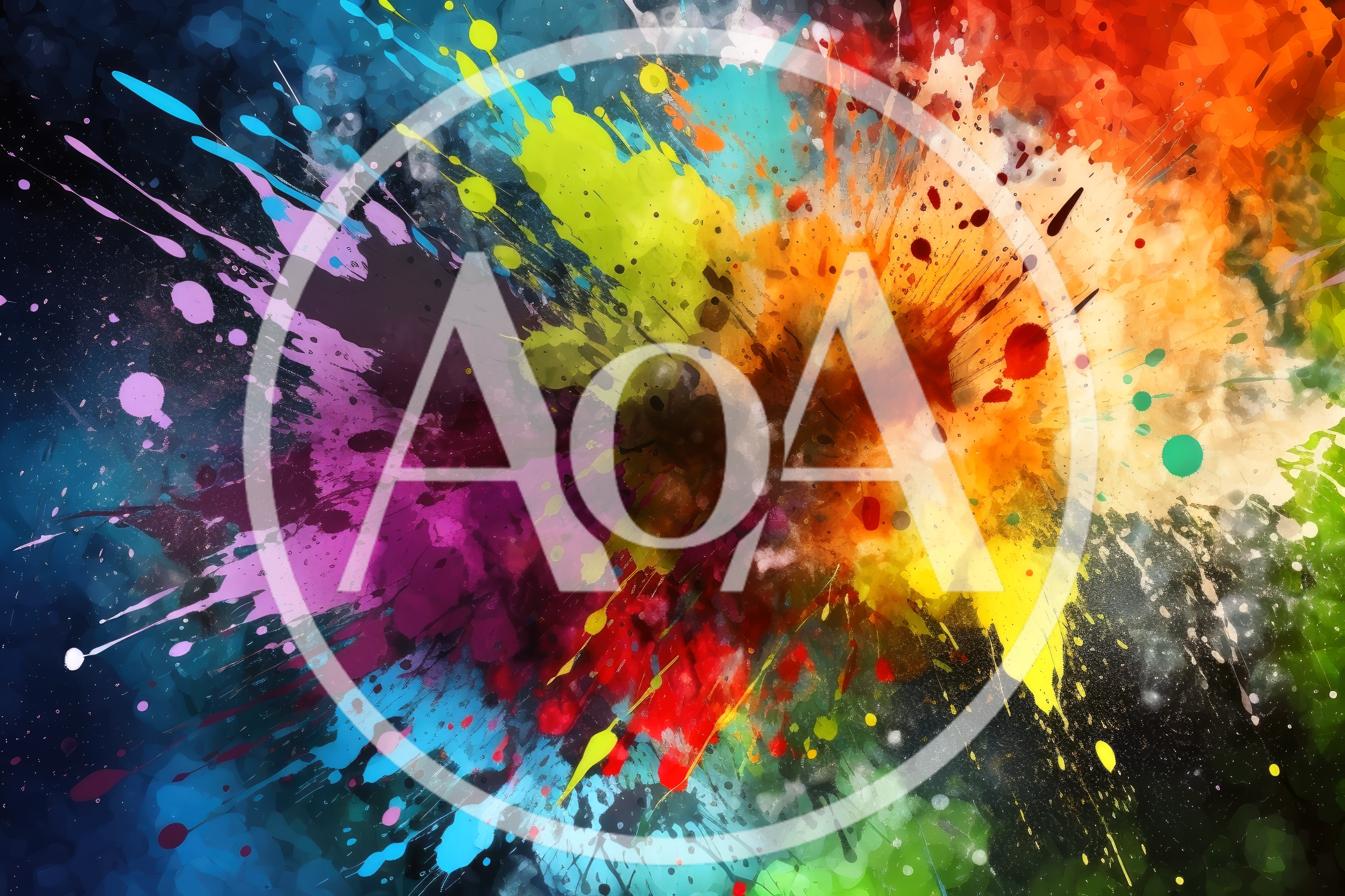 Abstract Colorful Paint Explosion Background