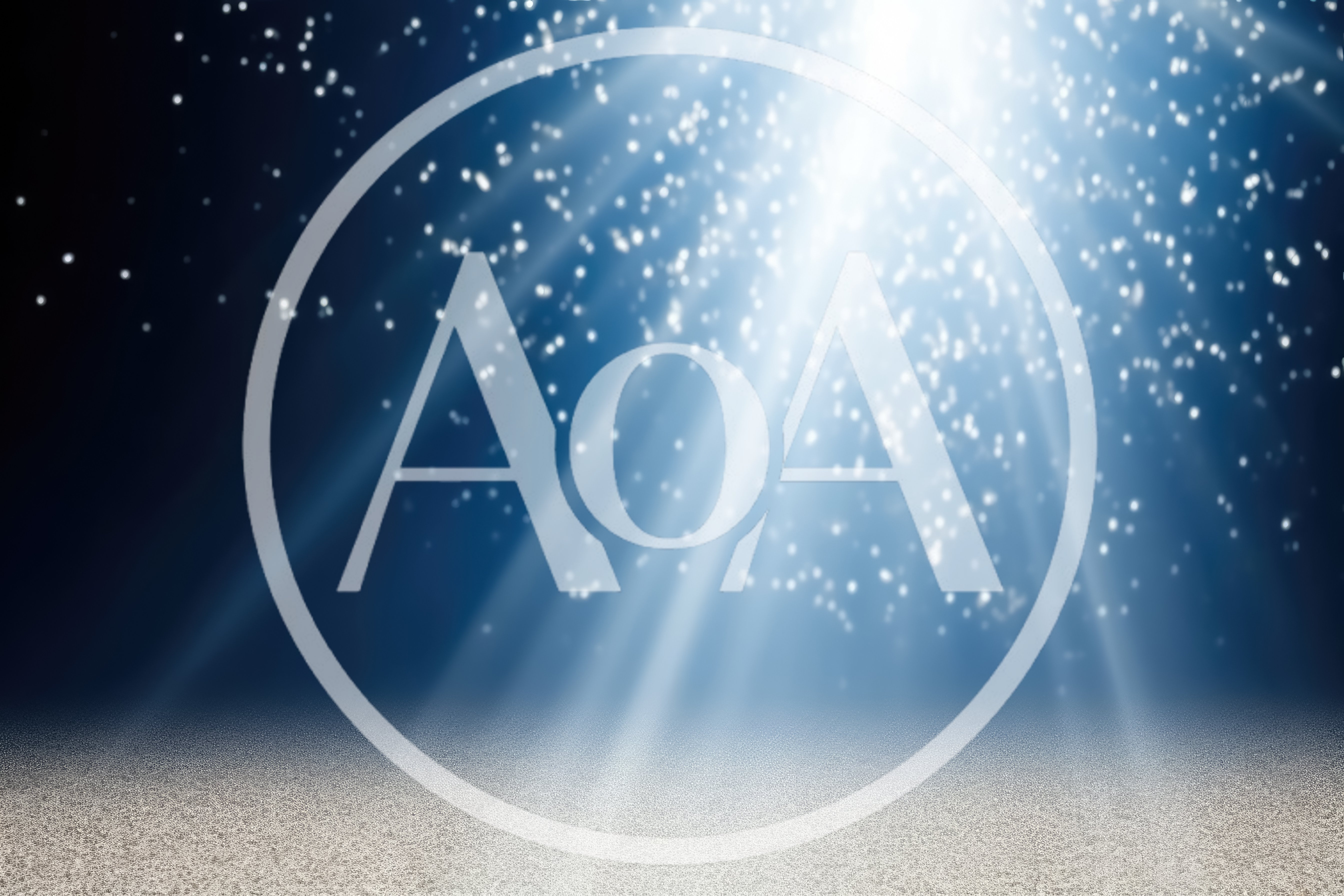 Abstract Blue Background With Glowing Light Rays And Particles