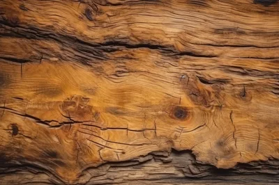 Close Up Of Weathered Natural Wood Grain Texture