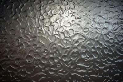 Abstract Metallic Surface With Organic Bubbled Texture