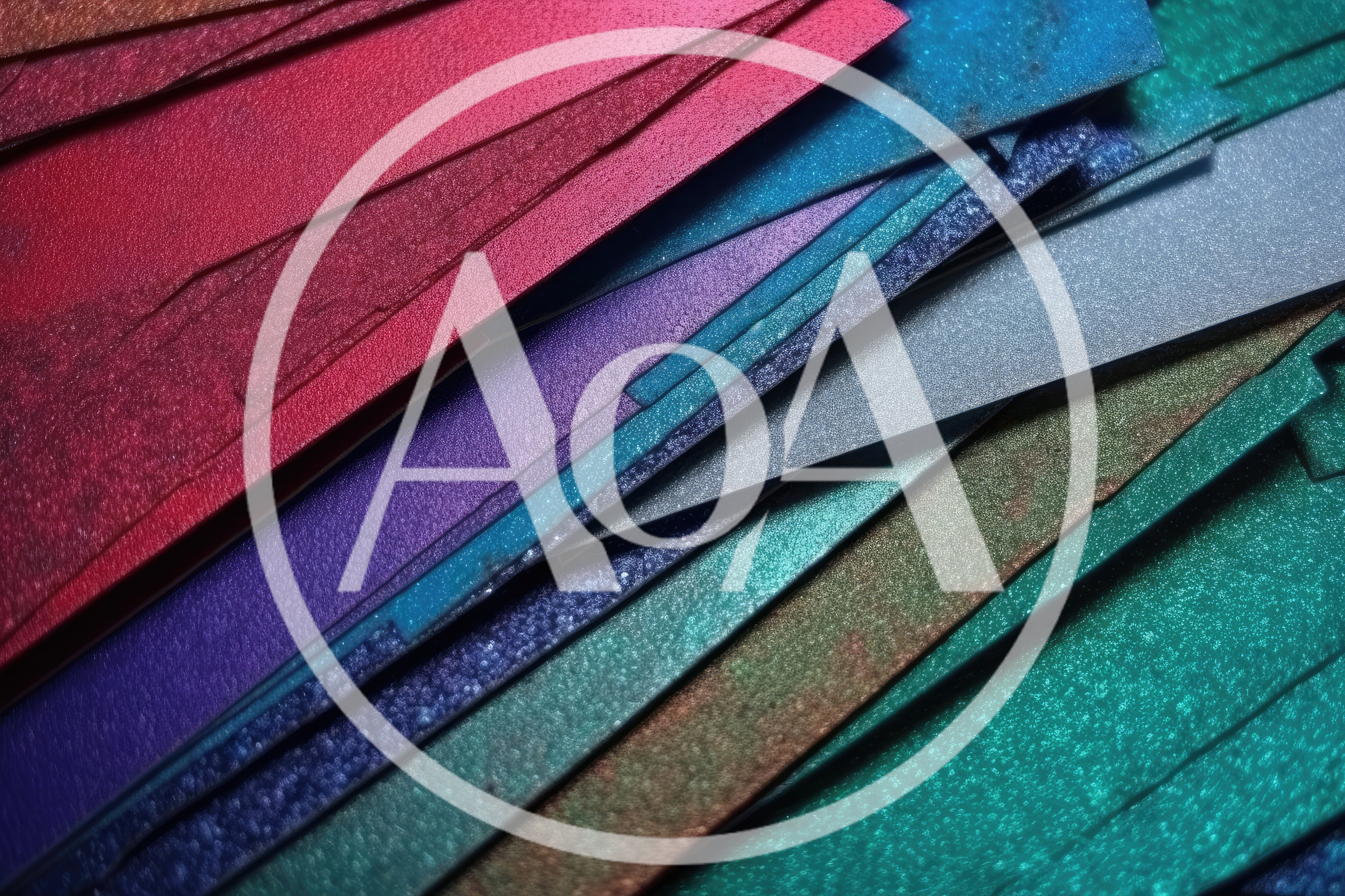 Abstract Background Of Layered Metallic Glitter Paper Sheets